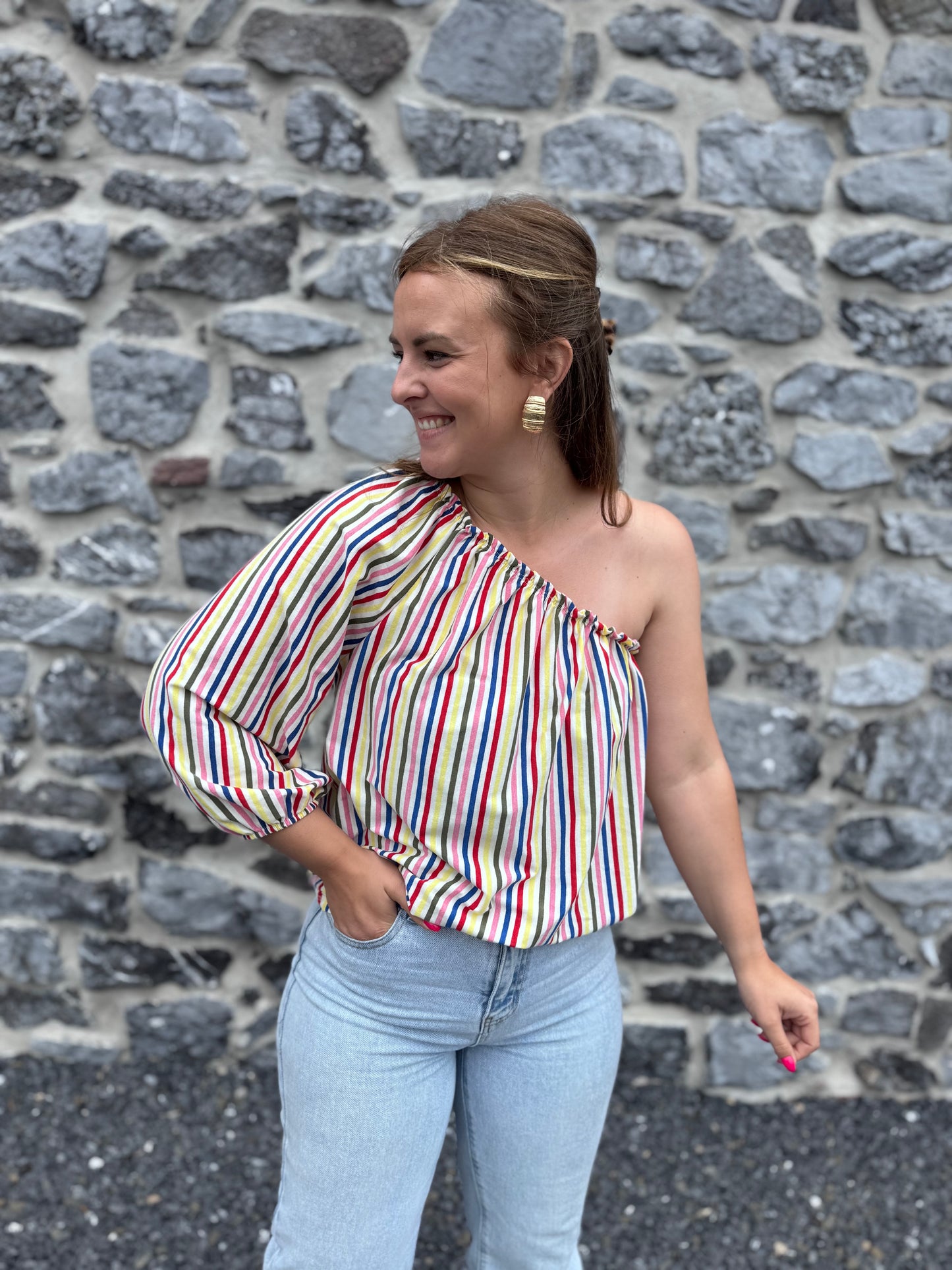 BLOUSE JESSY - Blouse lignée multicouleur