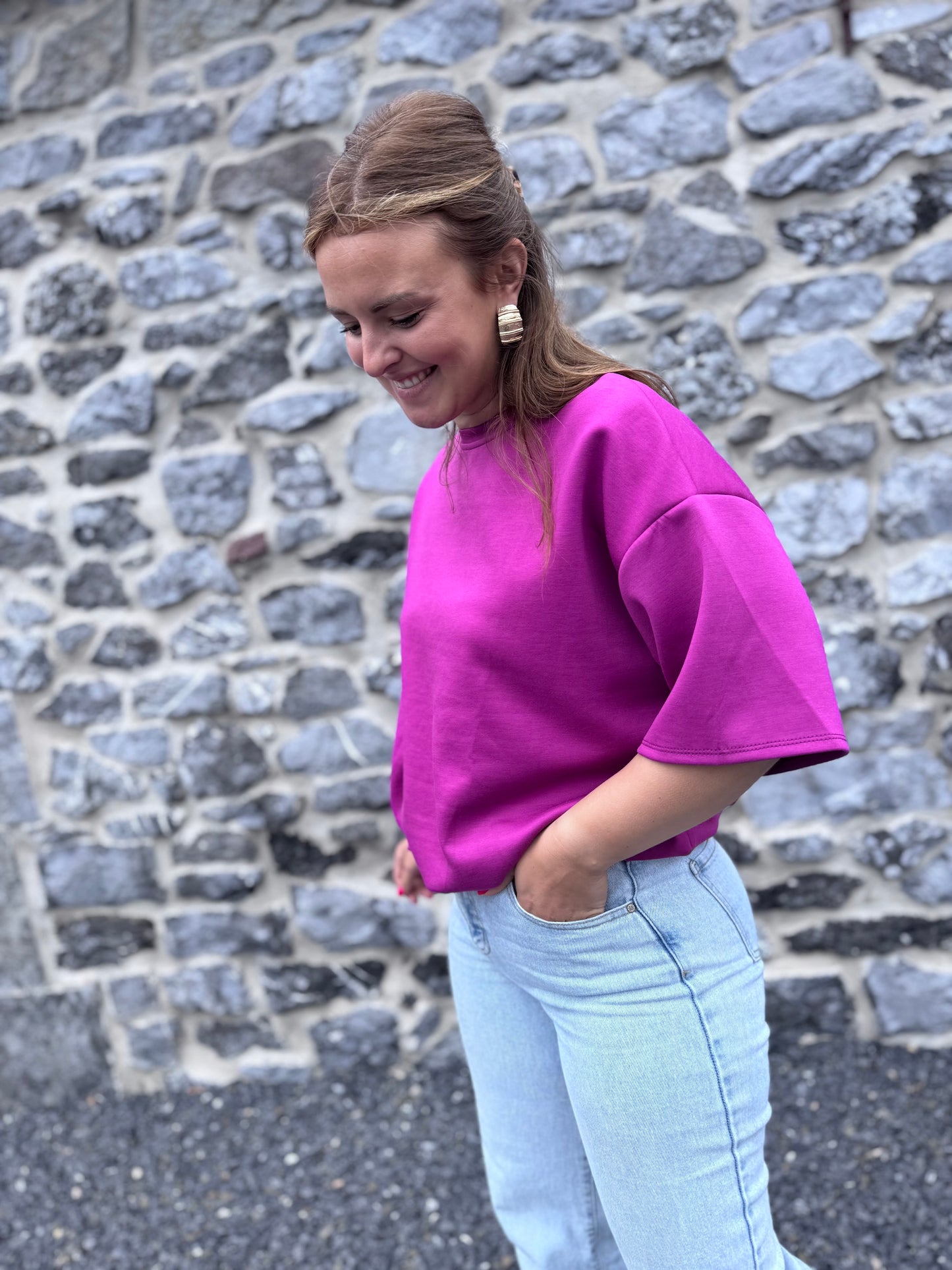 T-SHIRT DALIA - T-shirt violet