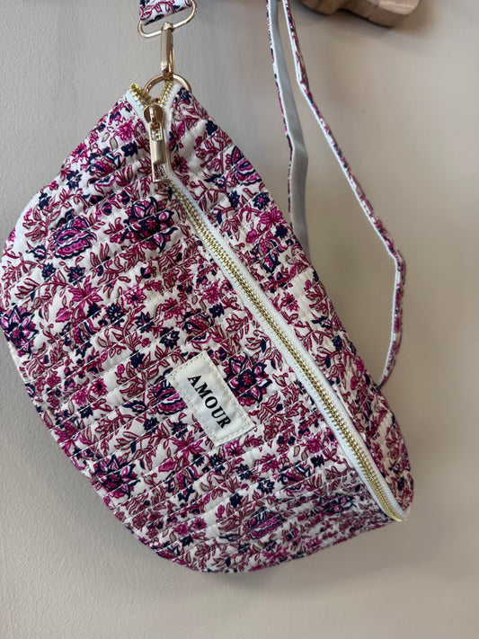 SAC BANANE FLEURI - AMOUR