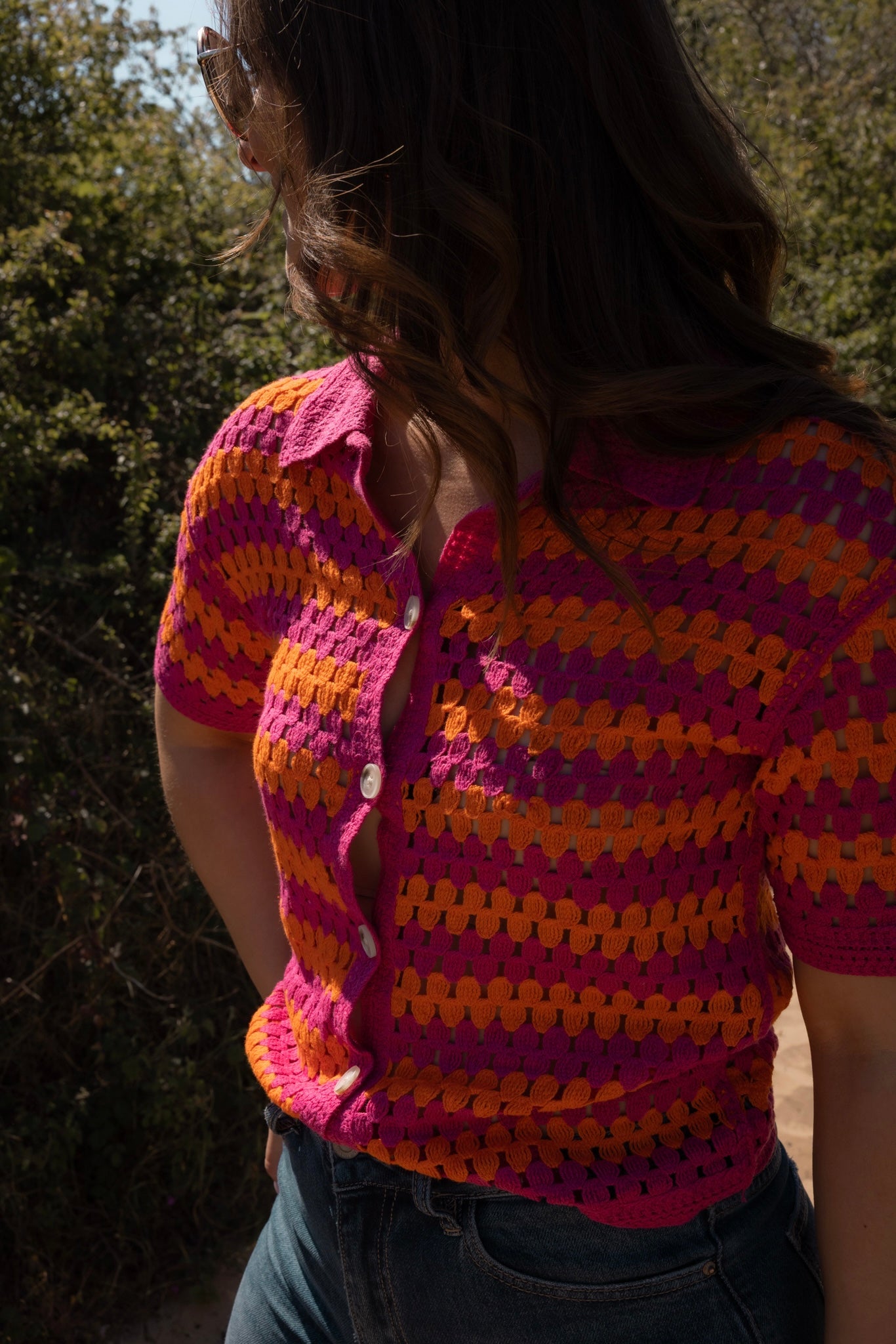 GILET ALANA - ORANGE / FUSCHIA