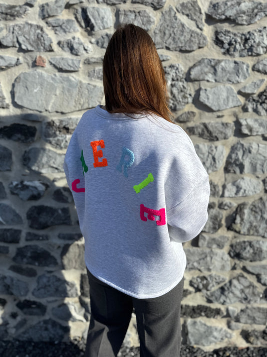 Cherie multicouleur - Sweat oversize