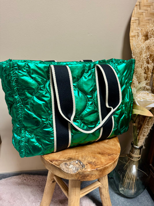 Sac matelassé vert