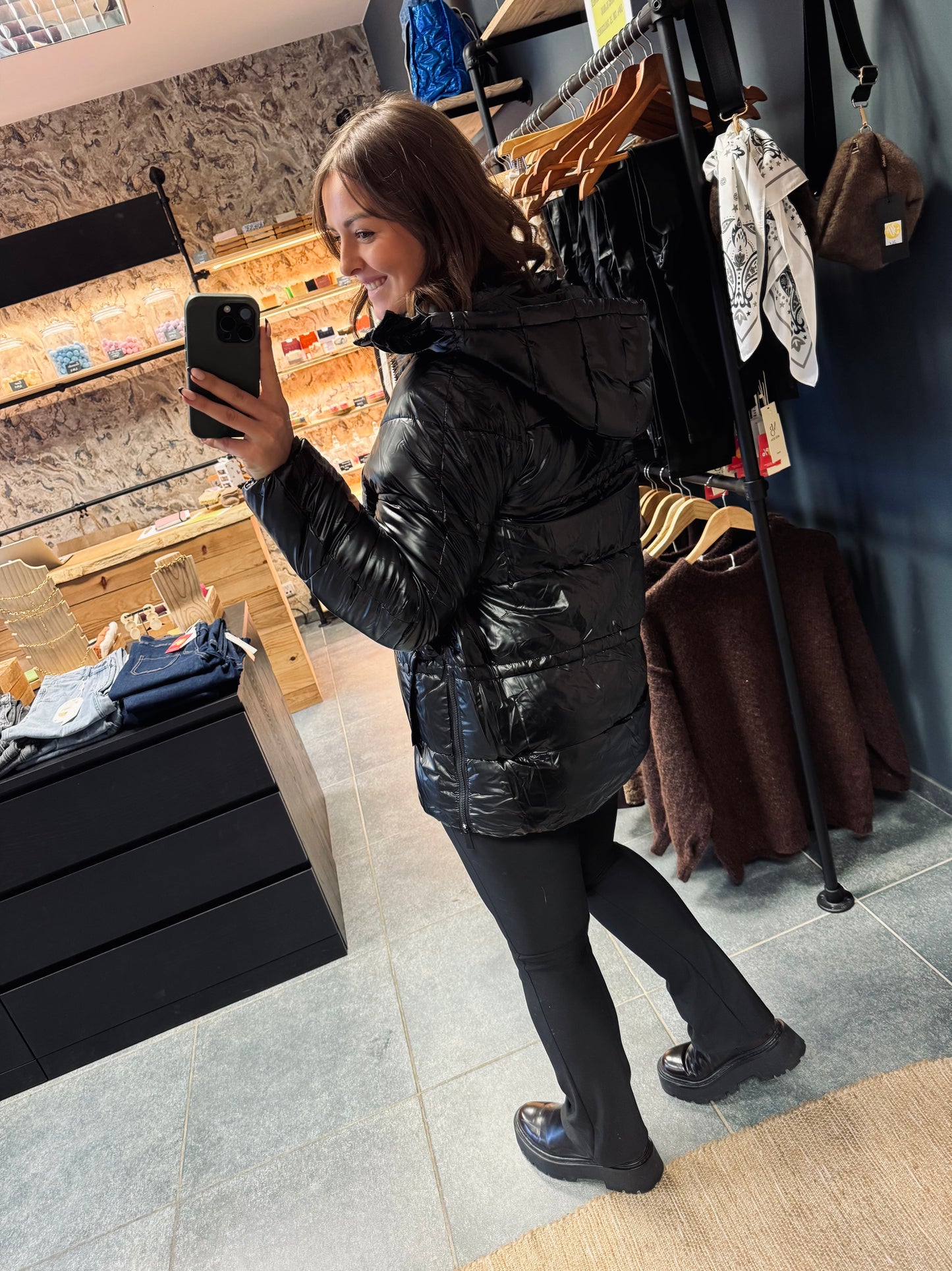 Doudoune Lénie - Noir