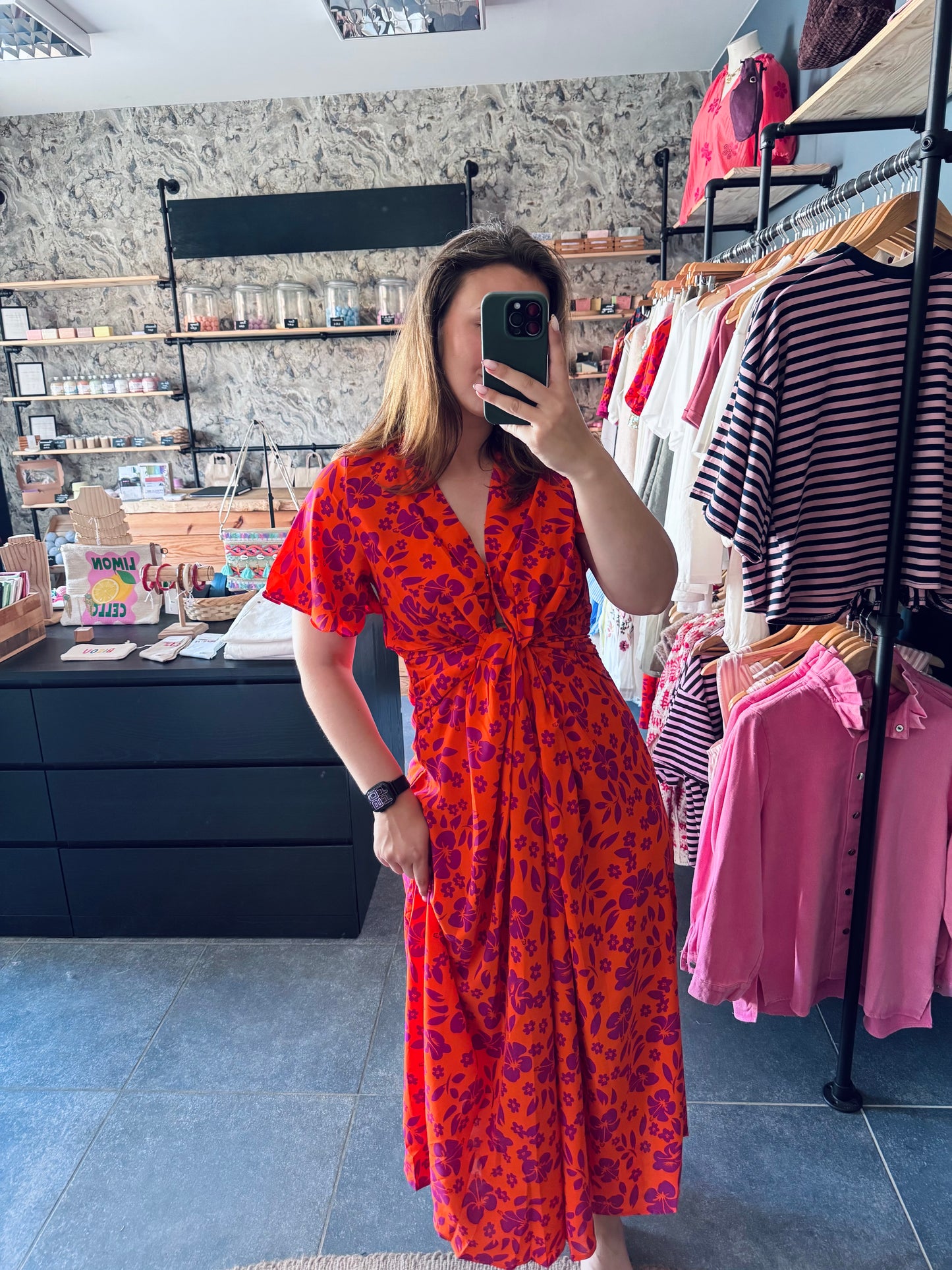 ROBE MARIA - ORANGE
