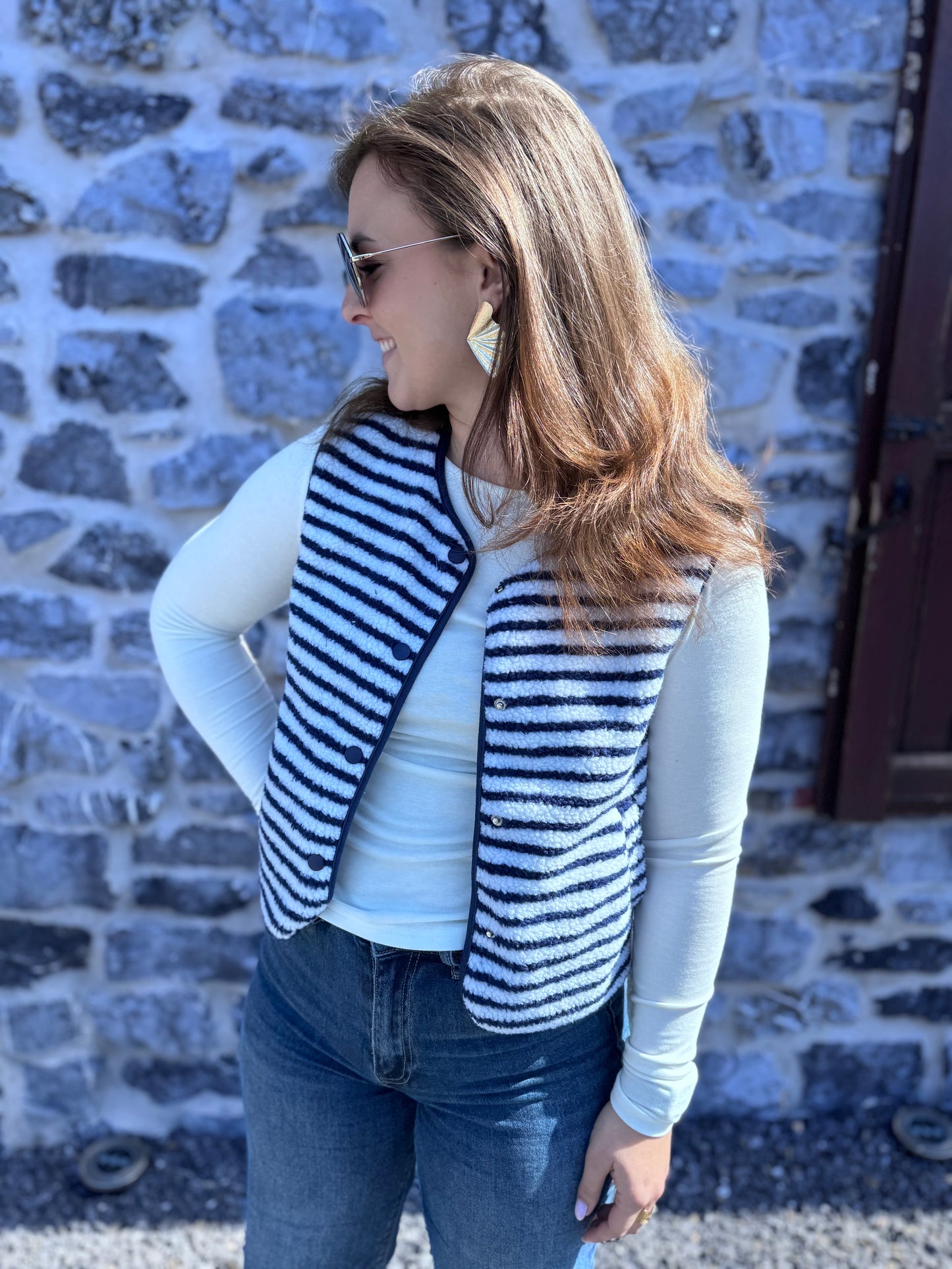 GILET JOY - BLEU