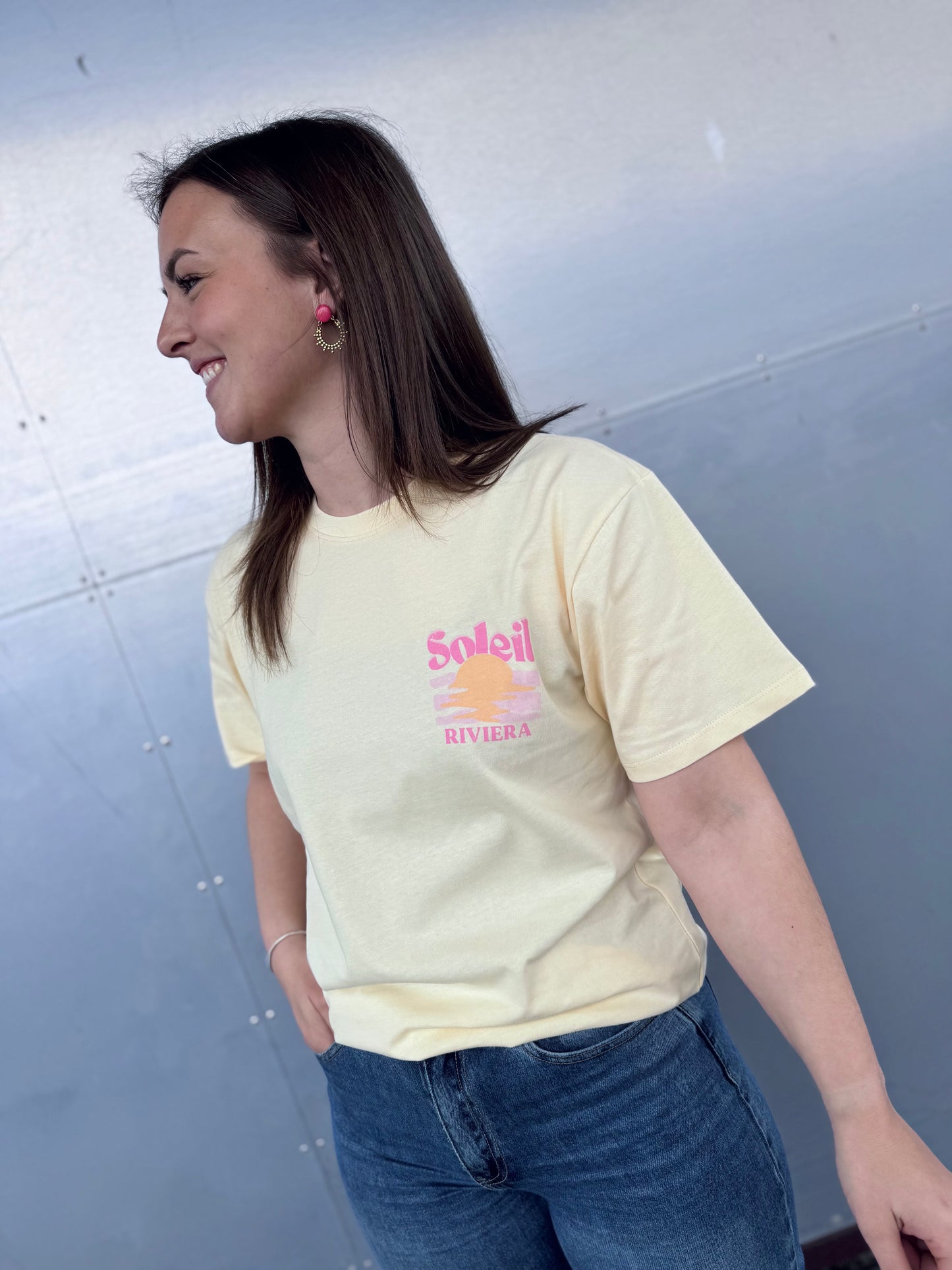 T-SHIRT SOLEIL - JAUNE