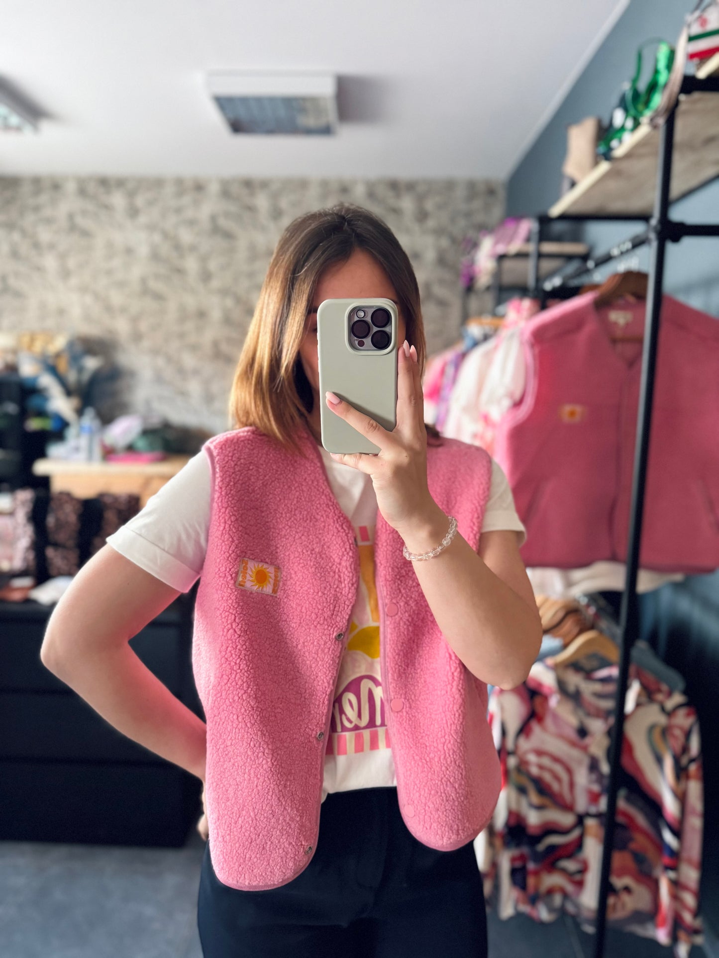 Gilet sans manche Pink