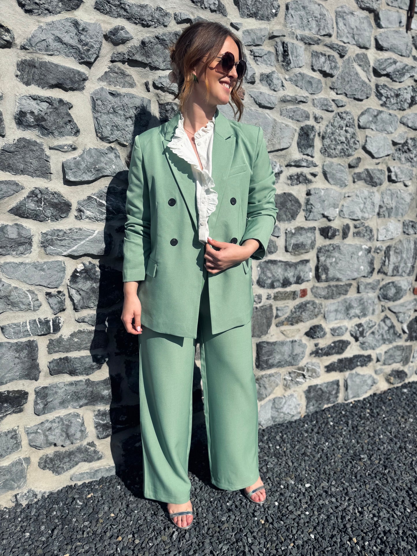 Pantalon Aubane vert