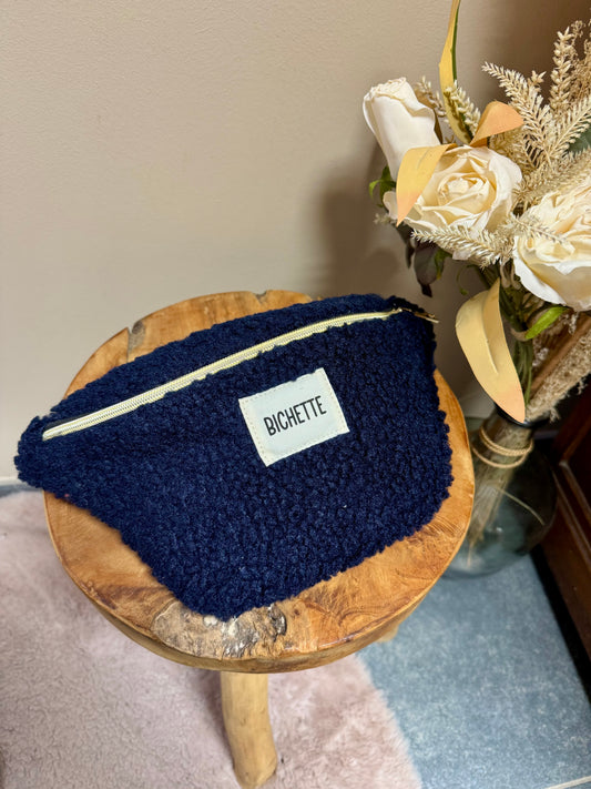 Sac banane bleu "Bichette"