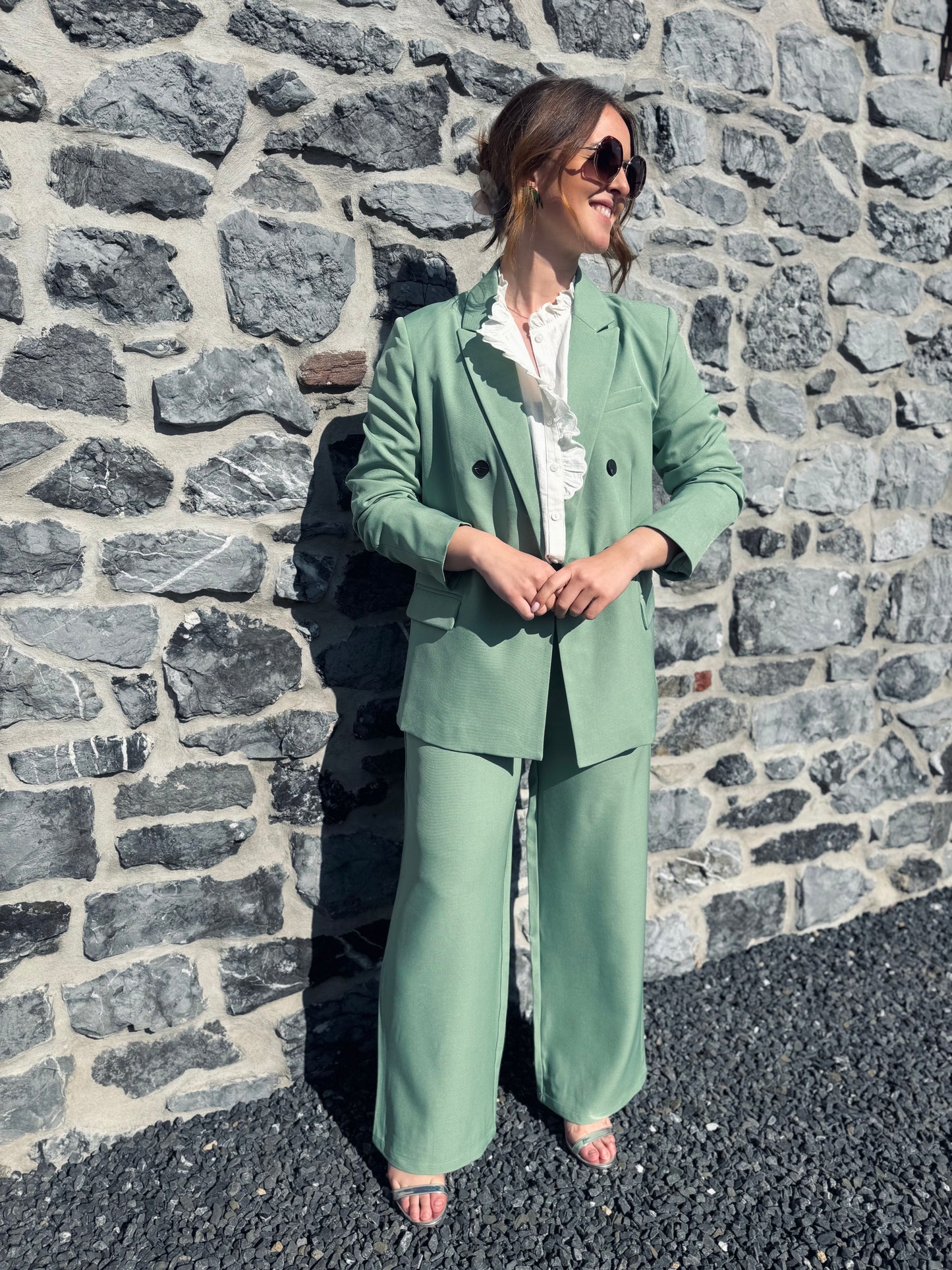 Pantalon Aubane vert