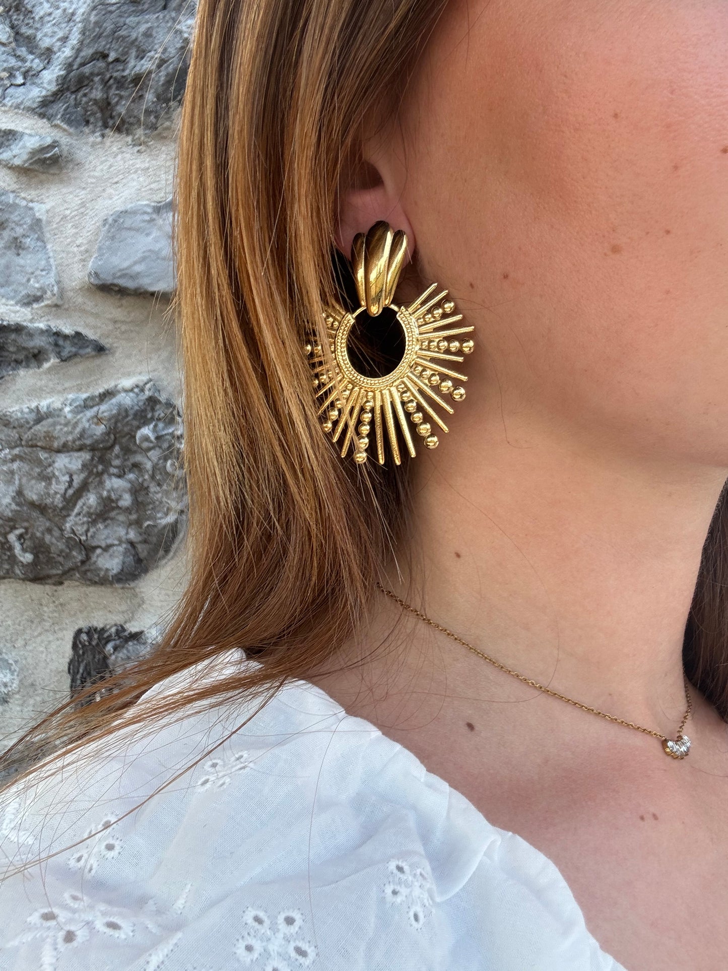Boucles d'oreilles Soleil