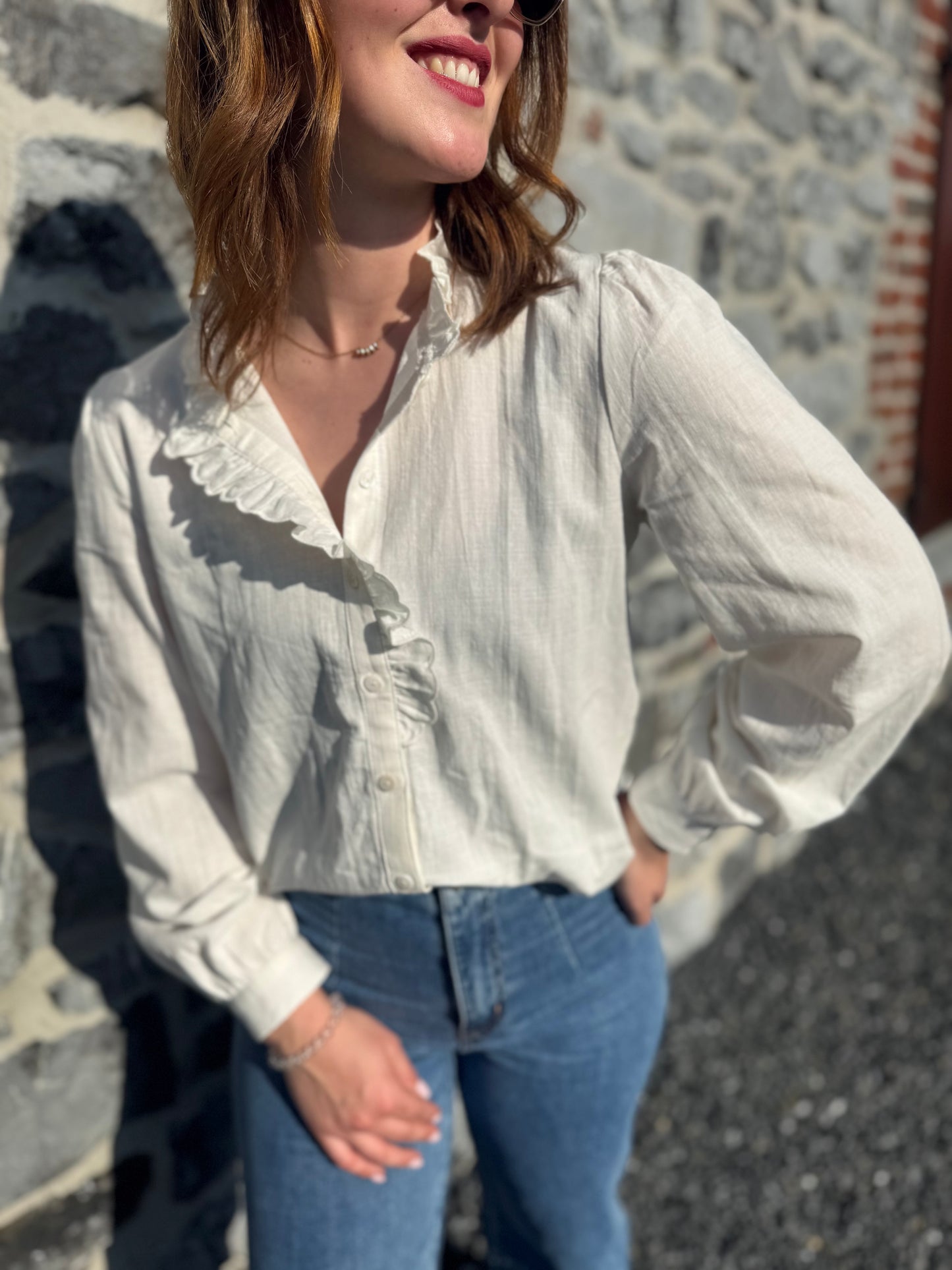 Chemisier Olivia blanc