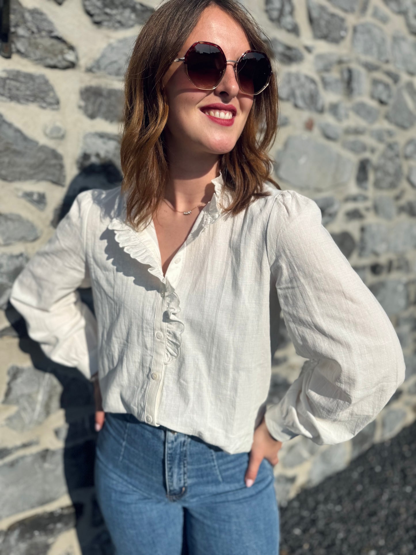 Chemisier Olivia blanc