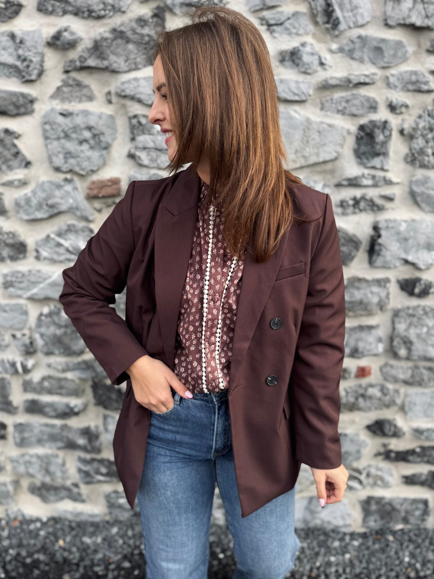 Blazer Aubane chocolat