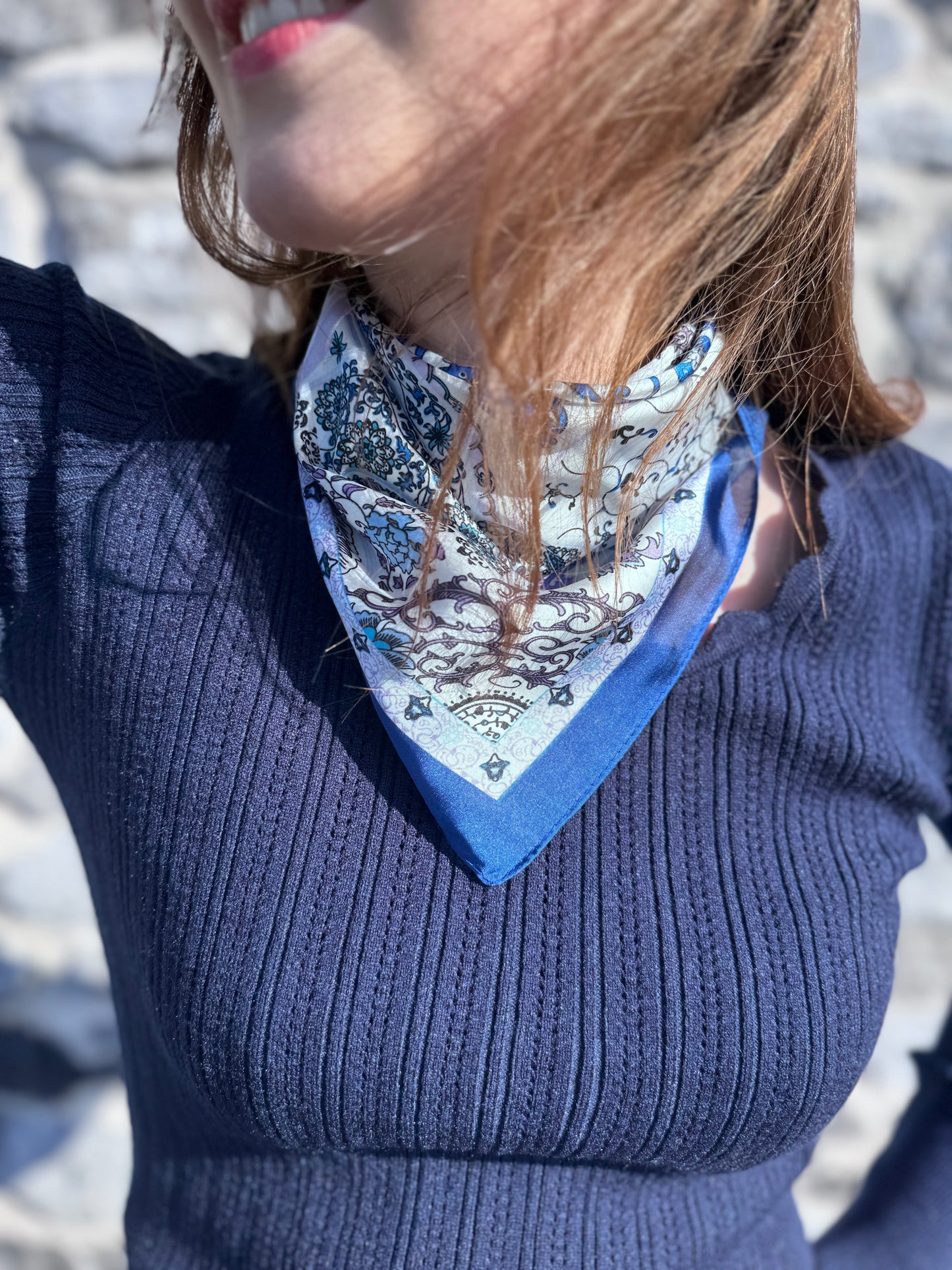 FOULARD LINA - BLEU