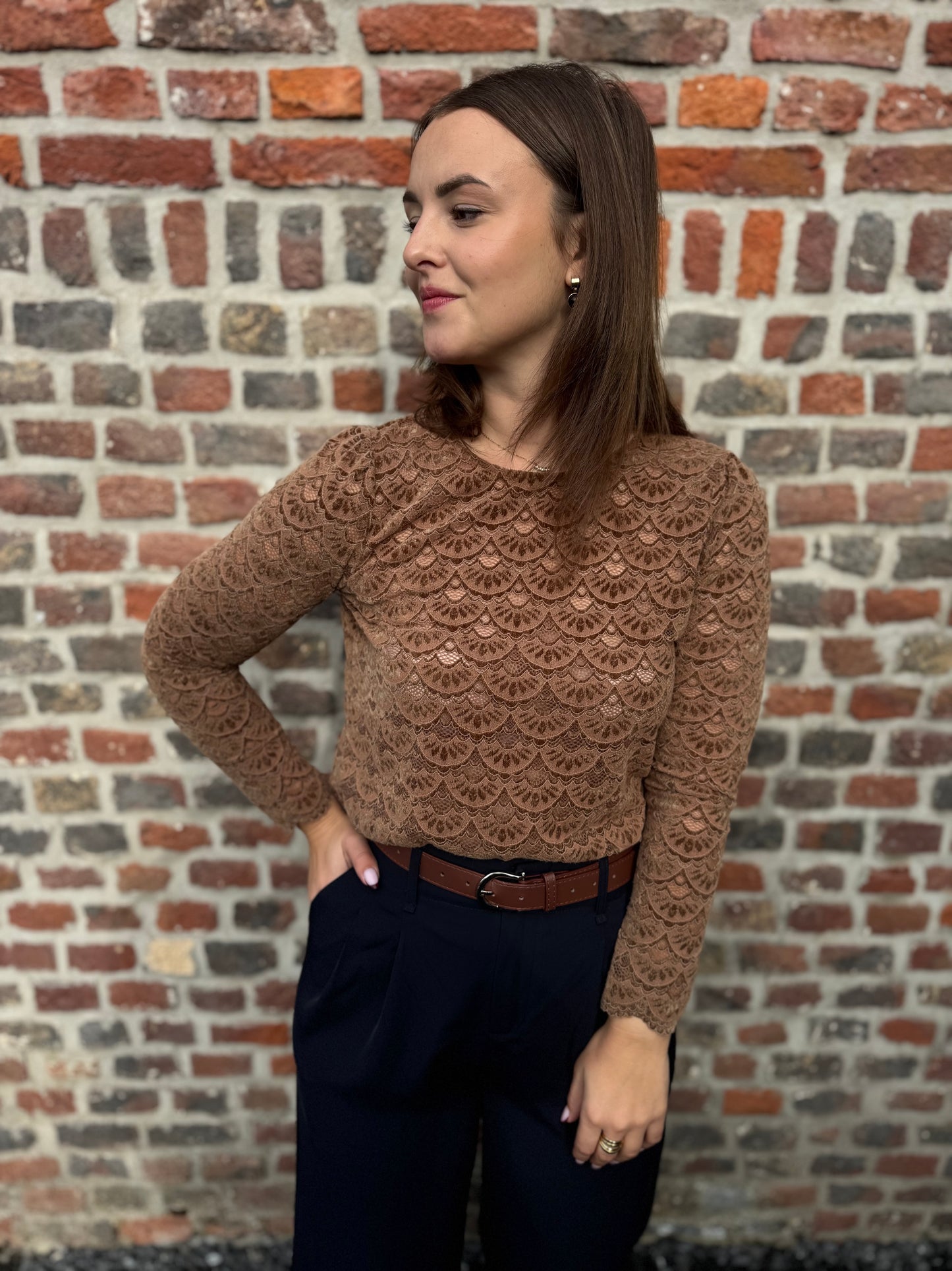 Blouse Yvanna marron