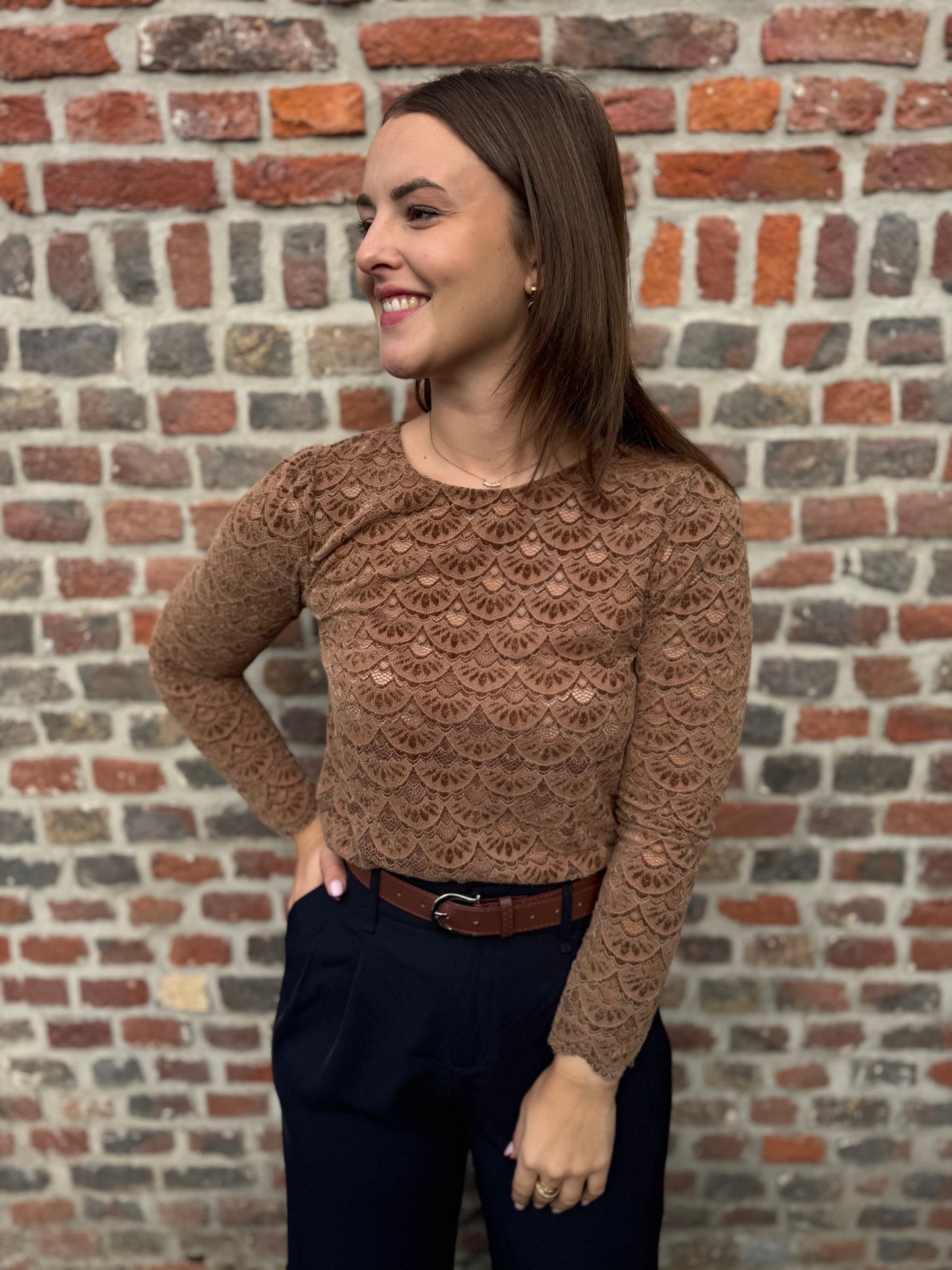 Blouse Yvanna marron