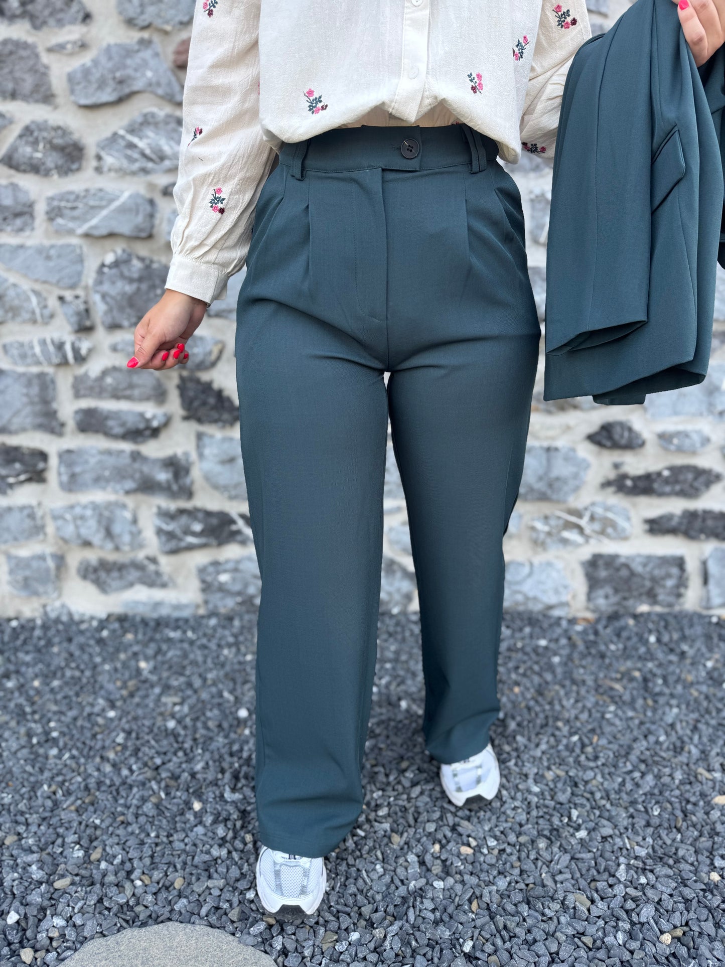 Pantalon Aubane vert sapin