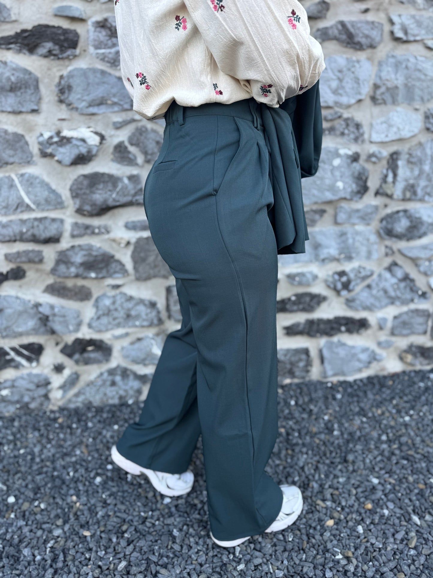 Pantalon Aubane vert sapin