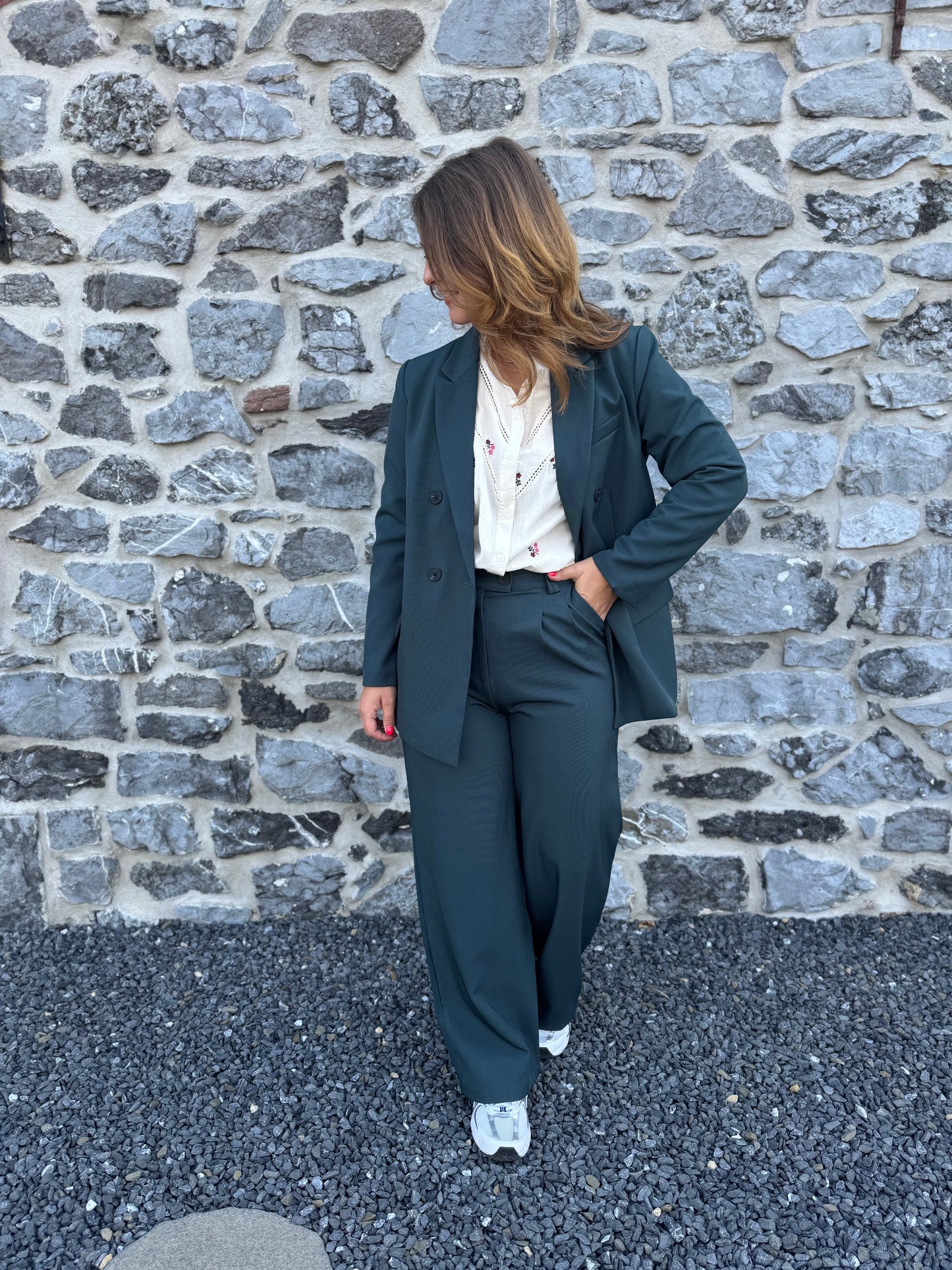 Pantalon Aubane vert sapin
