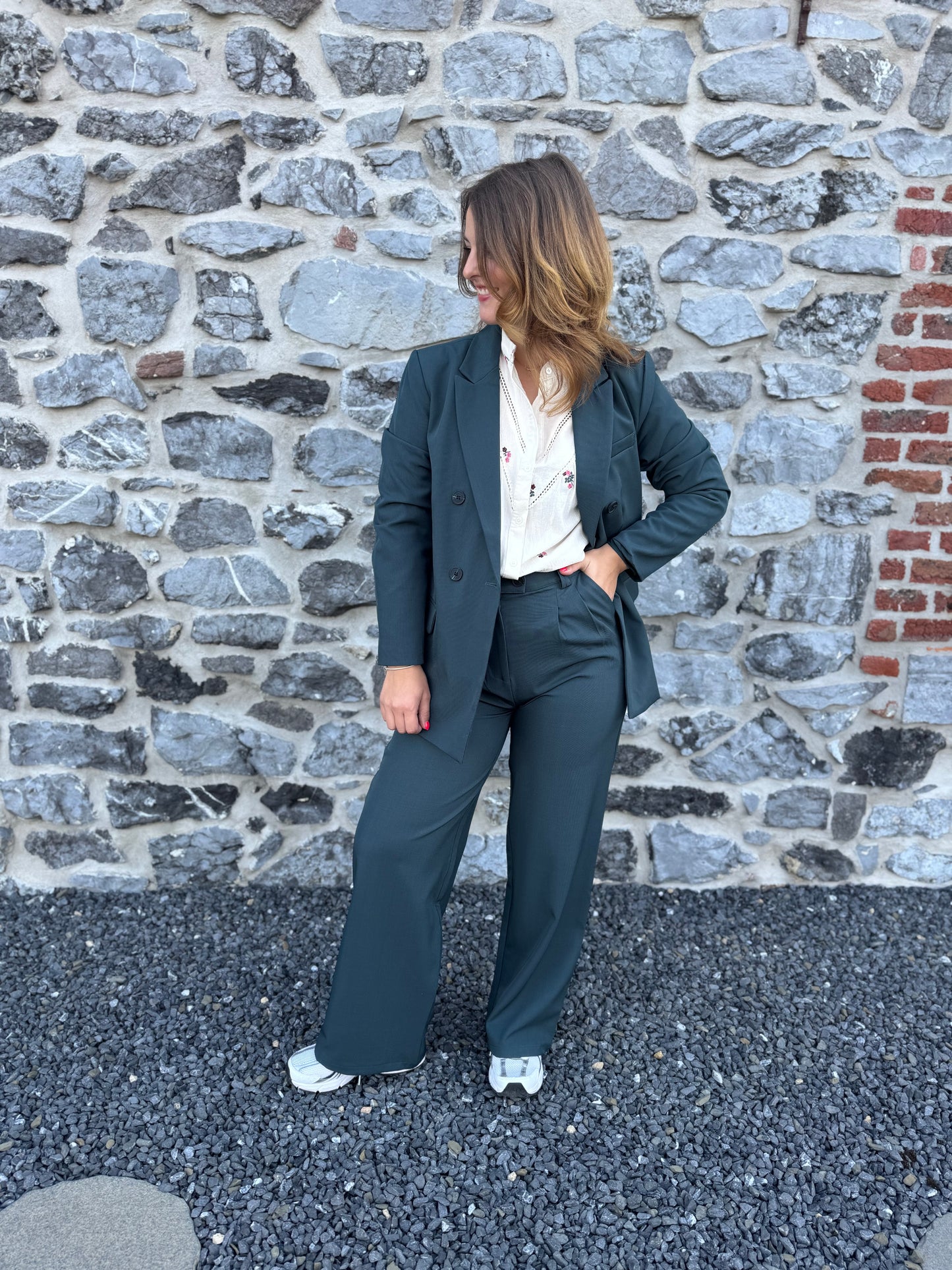 Pantalon Aubane vert sapin
