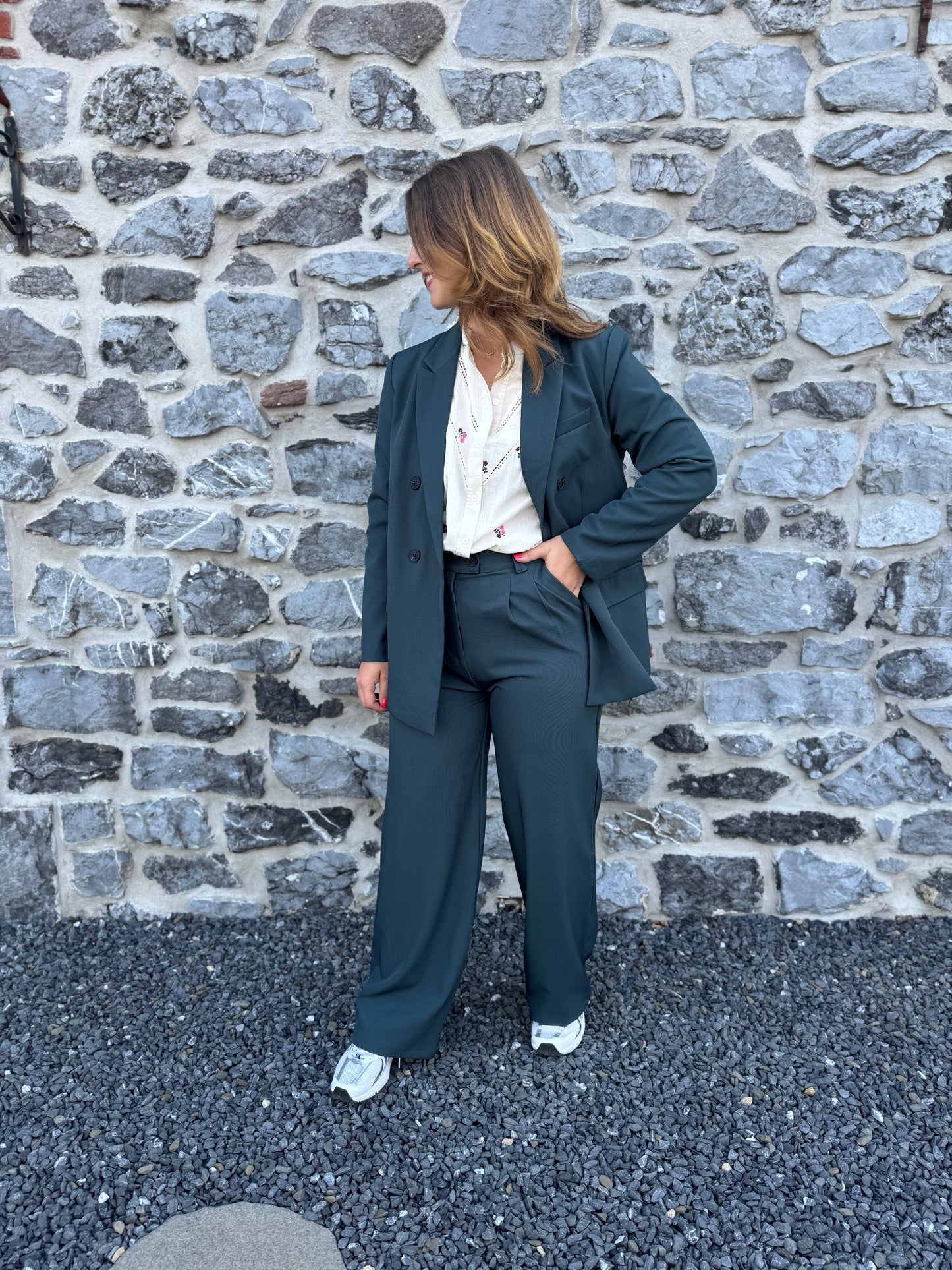Pantalon Aubane vert sapin