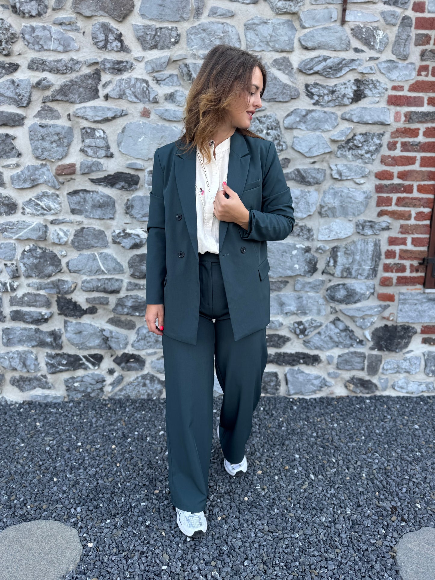 Pantalon Aubane vert sapin