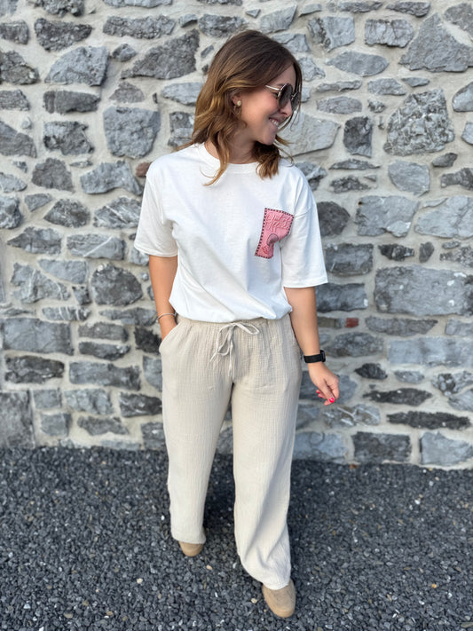 Pantalon Victor beige