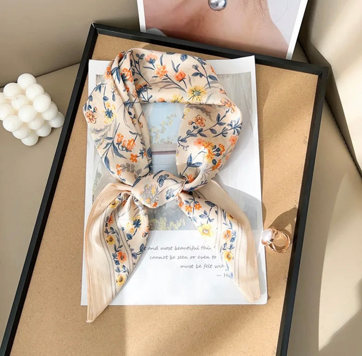 FOULARD NINON - BEIGE