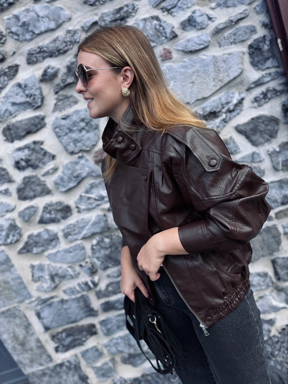 VESTE PAOLA - Chocolat