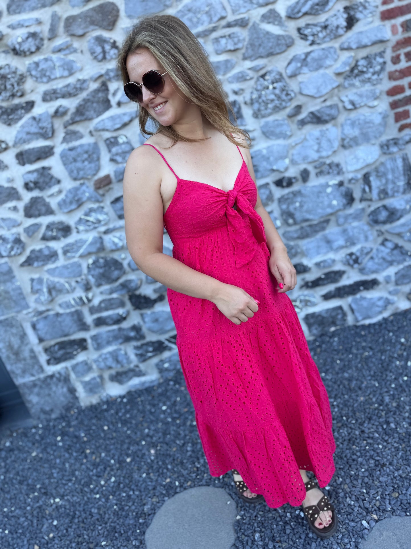 ROBE ALBANE - FUCHSIA