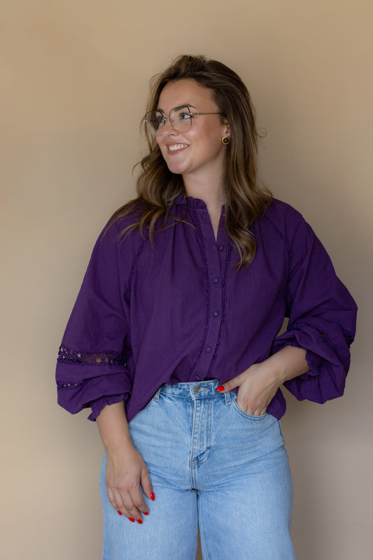 CHEMISIER ELEA - Violet