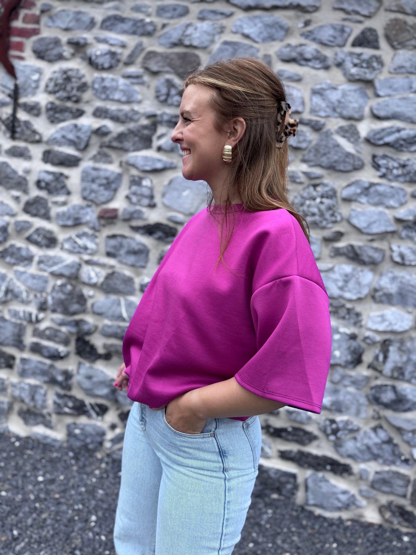 T-SHIRT DALIA - T-shirt violet