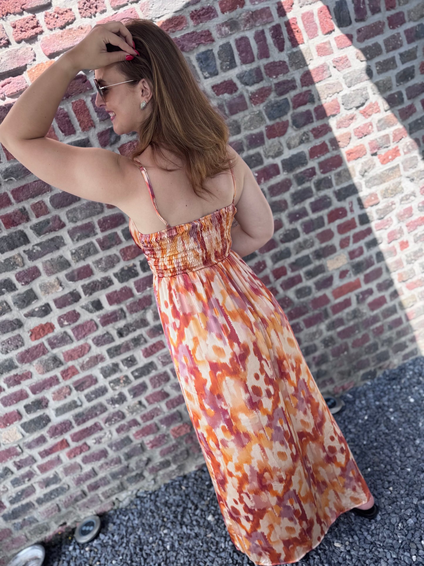 Robe longue Bruna - Orange