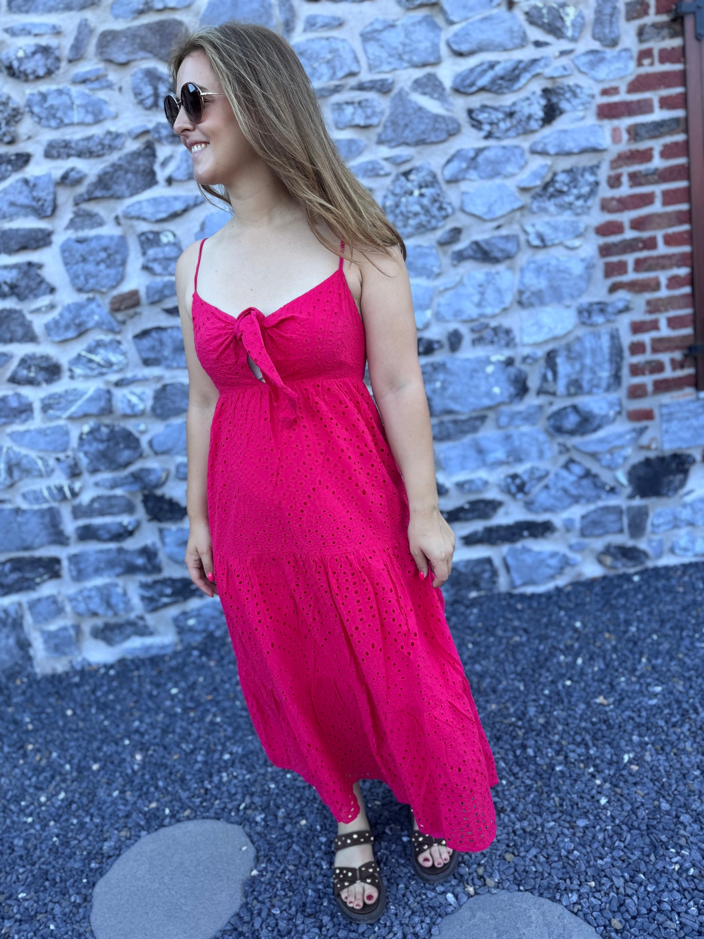 ROBE ALBANE - FUCHSIA