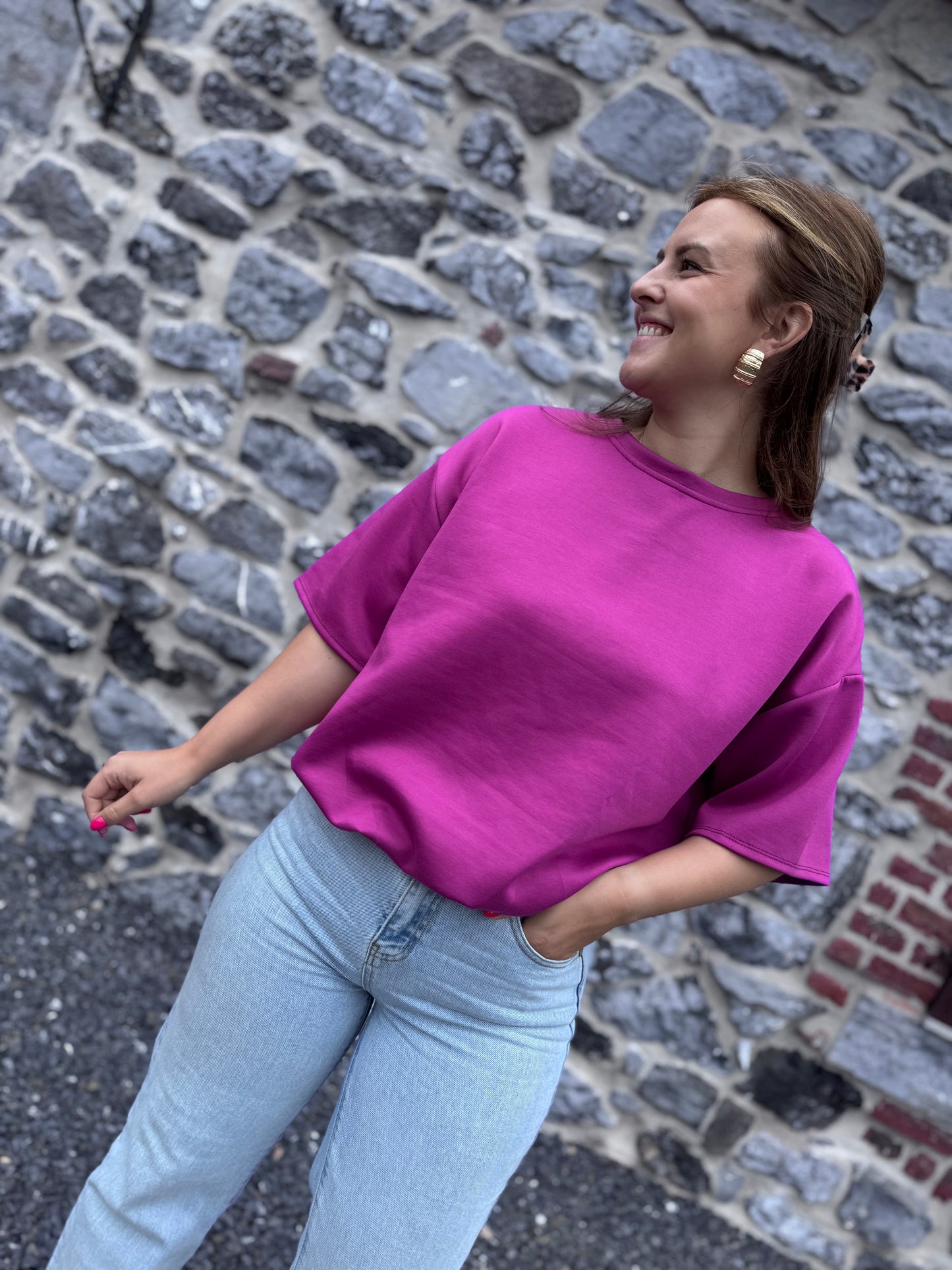 T-SHIRT DALIA - T-shirt violet