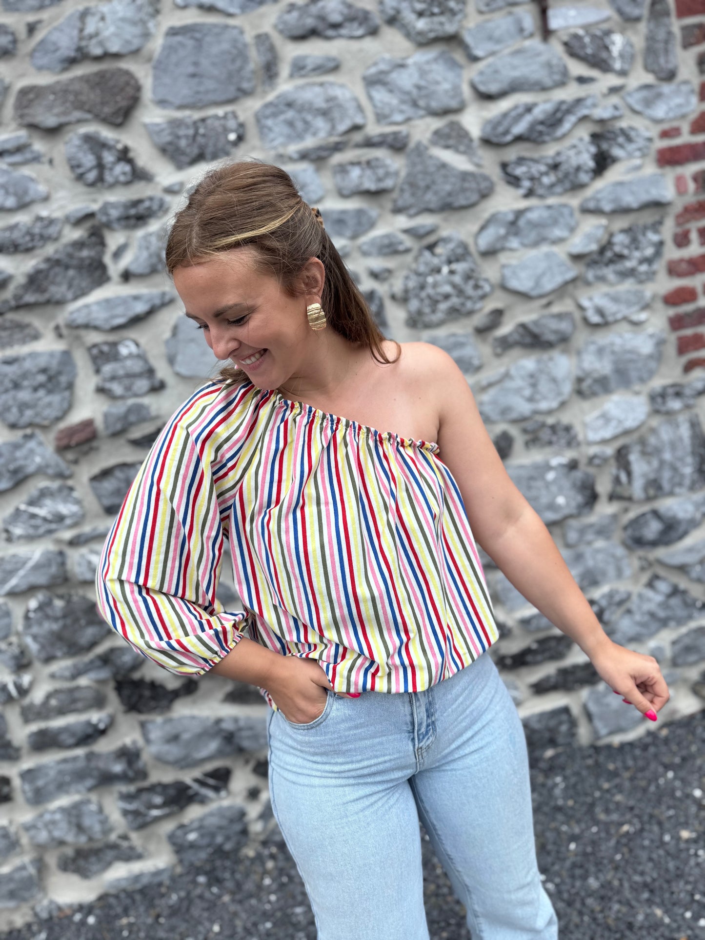 BLOUSE JESSY - Blouse lignée multicouleur