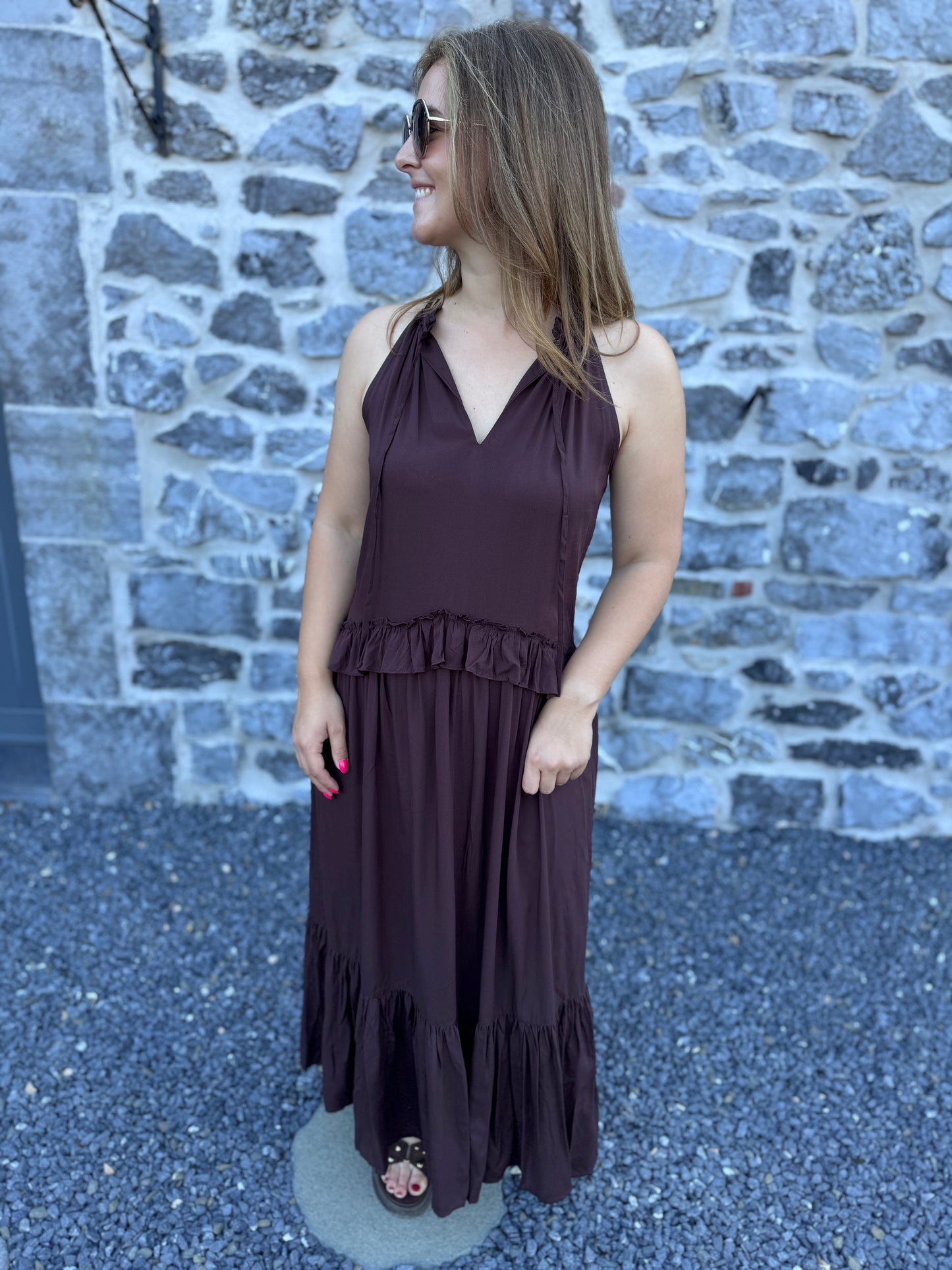 ROBE ÉLINE - CHOCOLAT