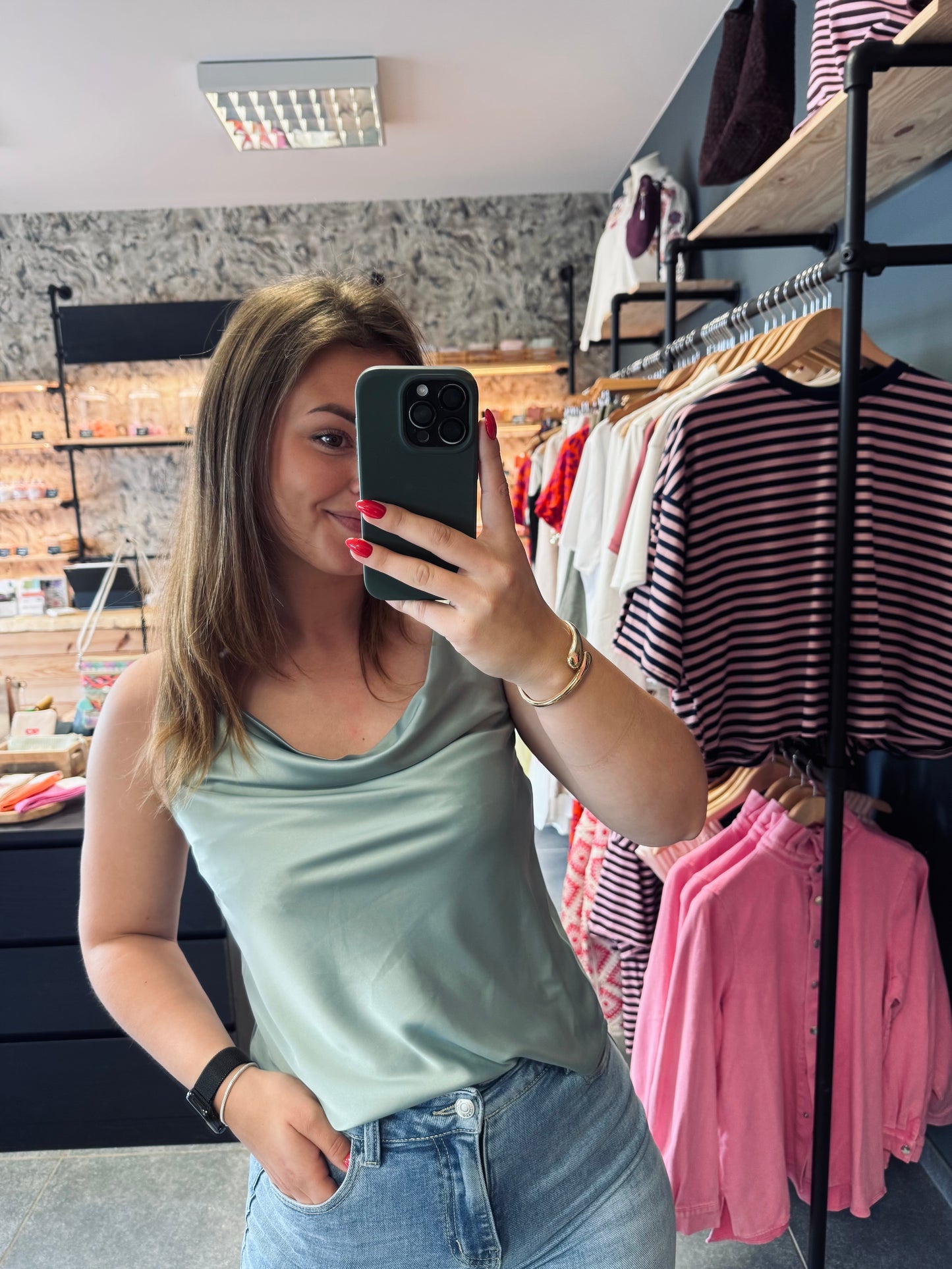 TOP CLEM - VERT MENTHE