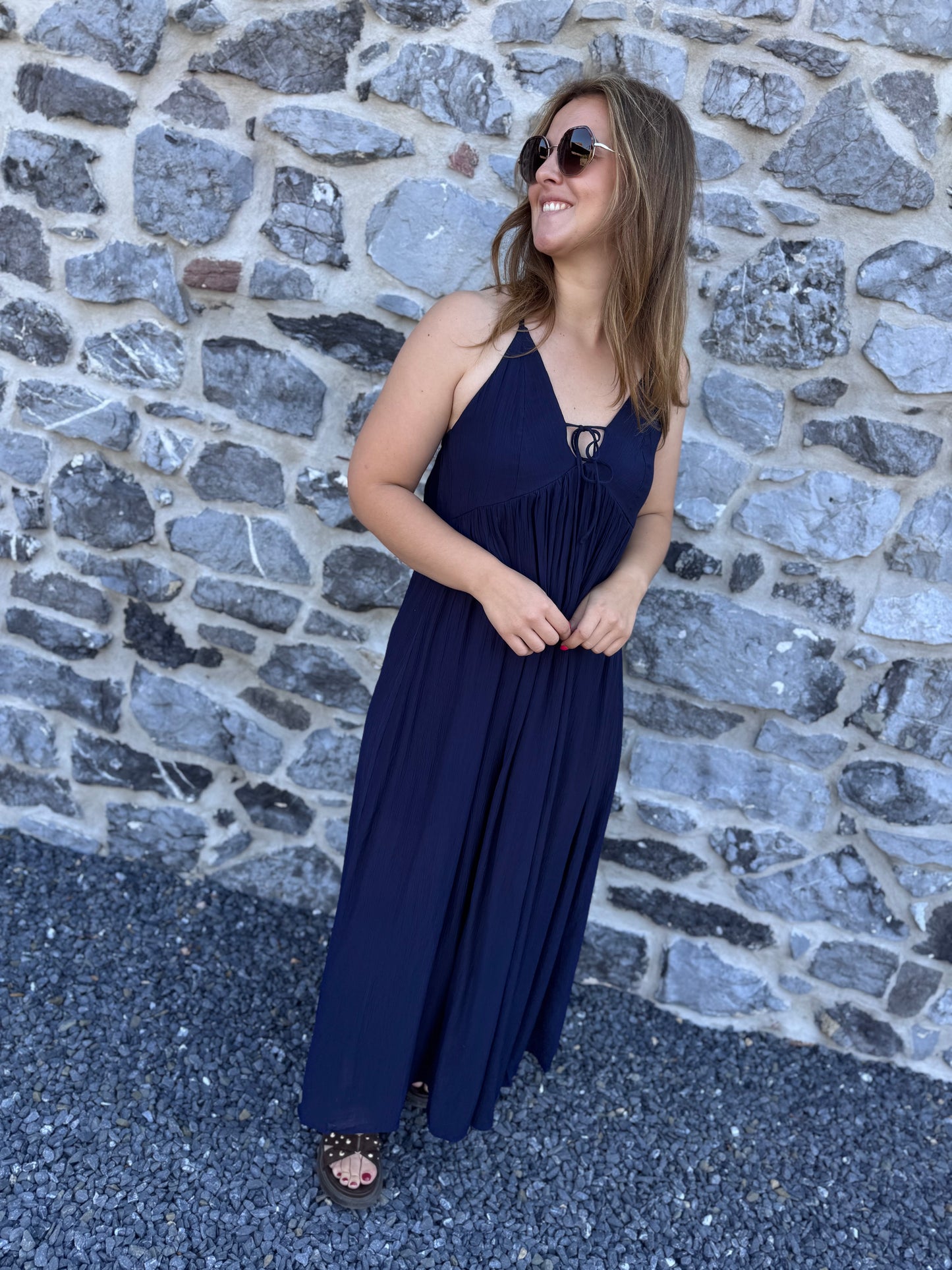 ROBE LANA - BLEU
