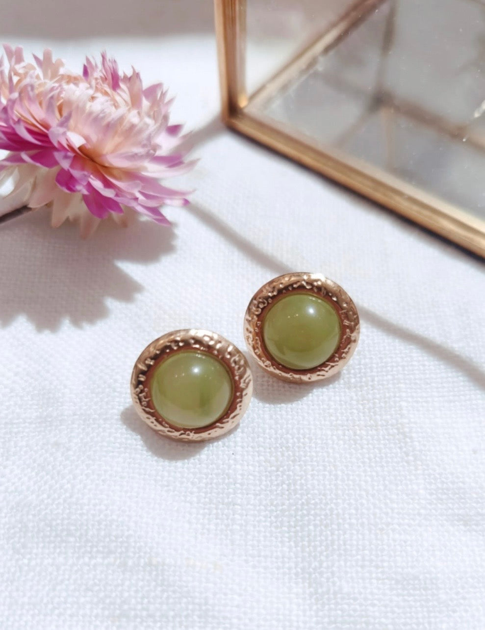 BOUCLES D’OREILLES PUCE - VERT
