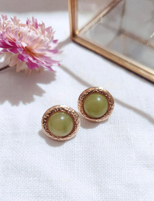 BOUCLES D’OREILLES PUCE - VERT