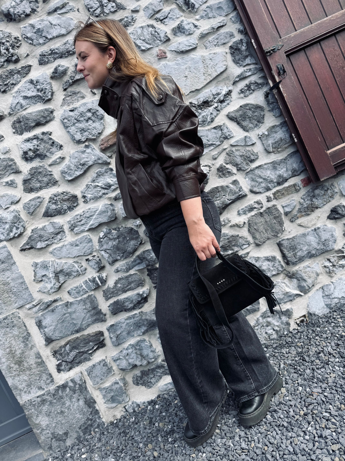 VESTE PAOLA - Chocolat