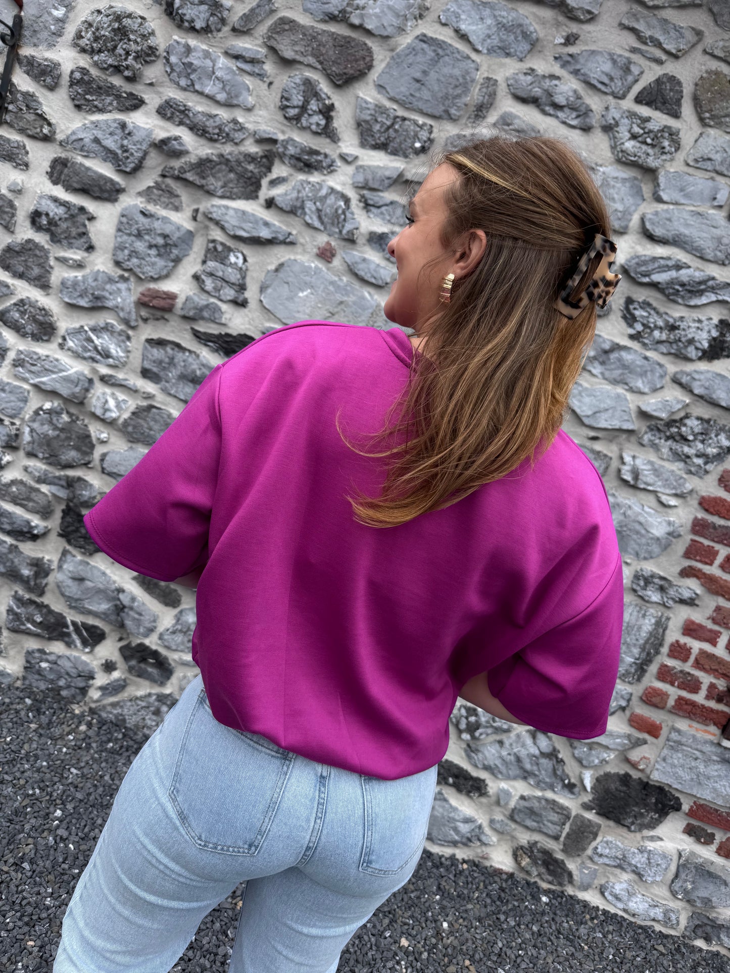 T-SHIRT DALIA - T-shirt violet