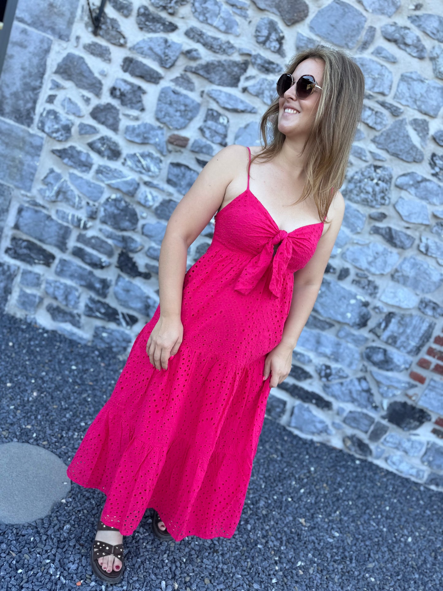ROBE ALBANE - FUCHSIA