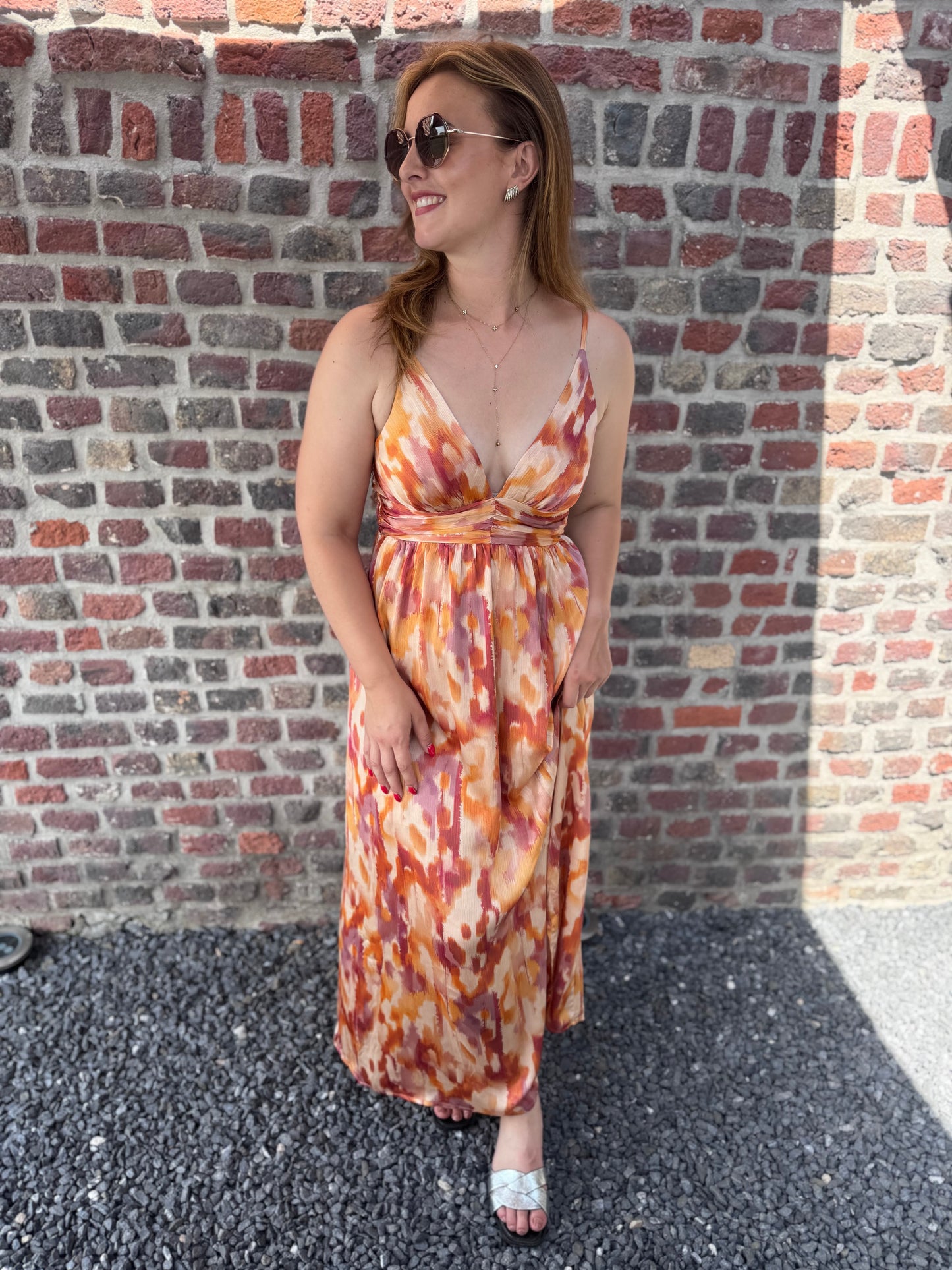 Robe longue Bruna - Orange