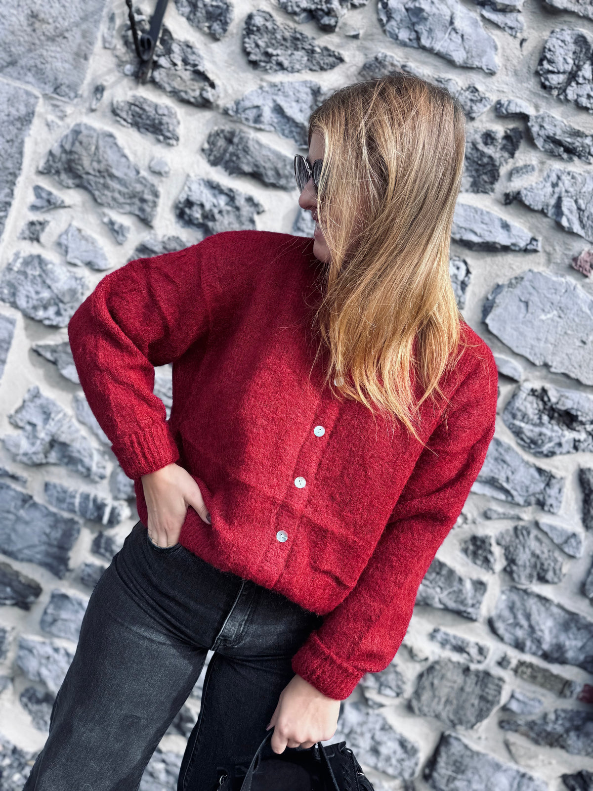 GILET LÉON - Rouge