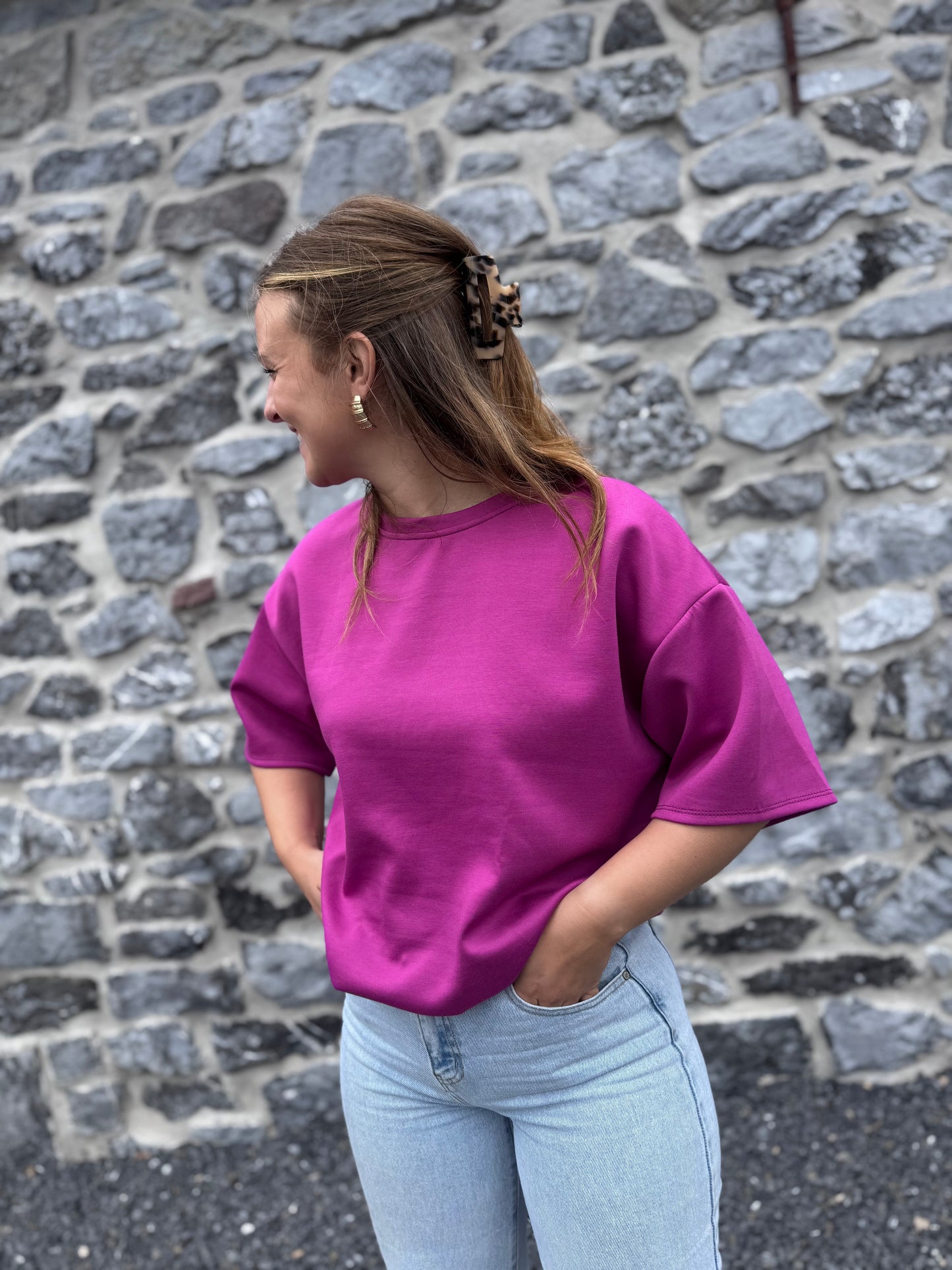 T-SHIRT DALIA - T-shirt violet