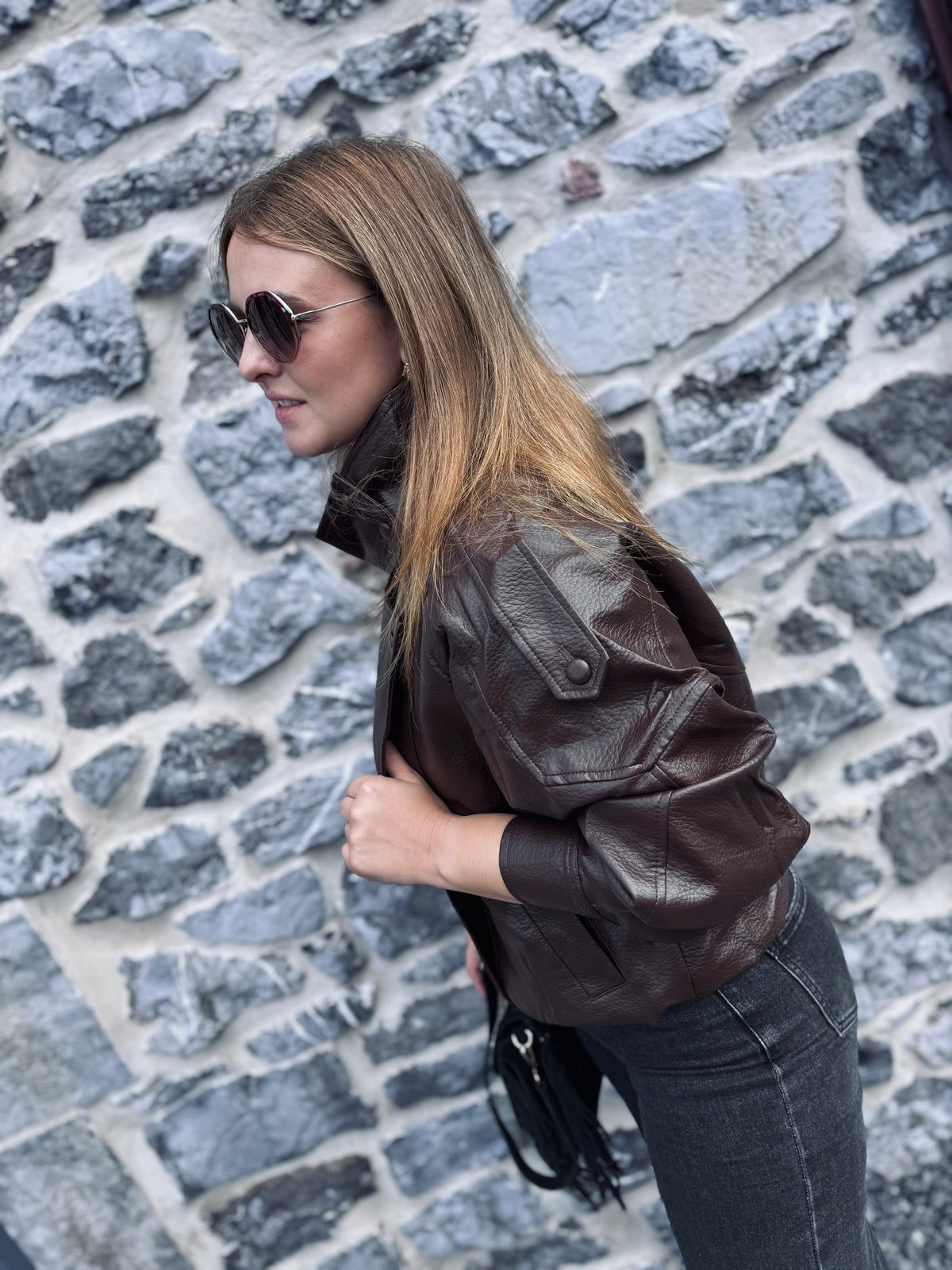 VESTE PAOLA - Chocolat