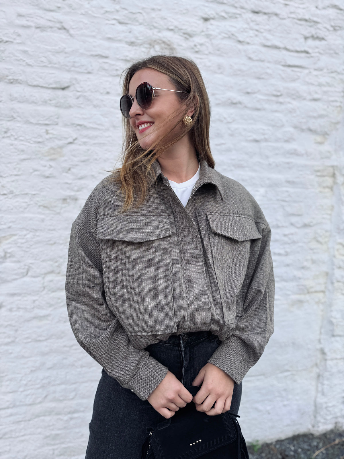 VESTE SELENA - Marron